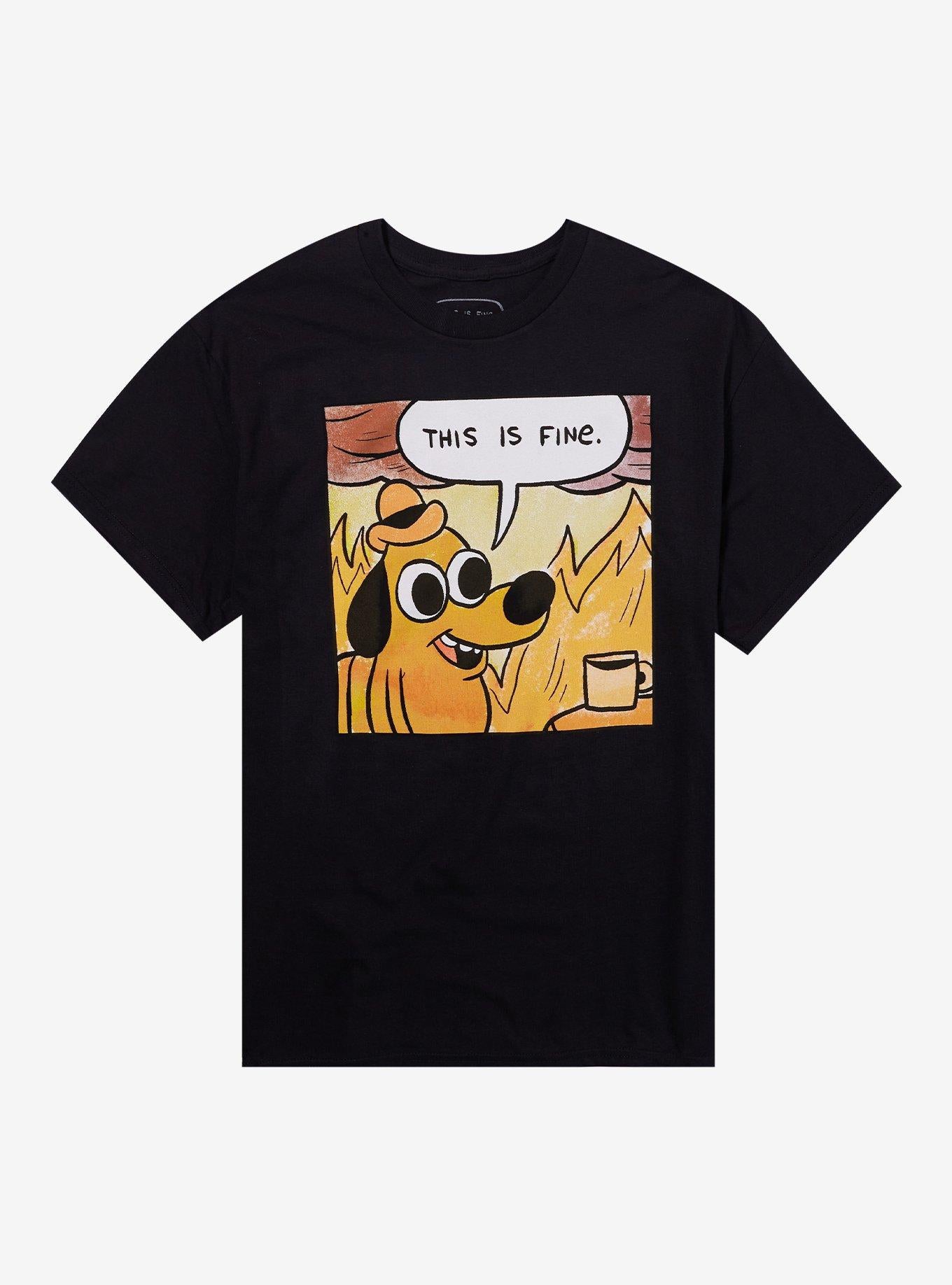 This Is Fine Dog TShirt By KC Green Graphic Tee | Graphic Tee | Unisex Shirt | Soft Comfortable Wear