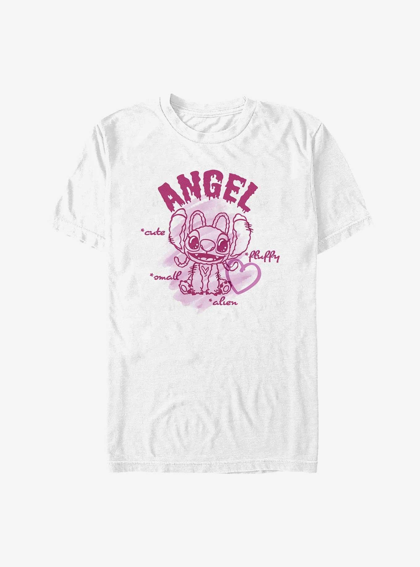 Disney Lilo Stitch Angel Small Fluffy Cute Alien T-Shirt T-Shirt | Vintage Graphic Vibe | Perfect For Daily Wear