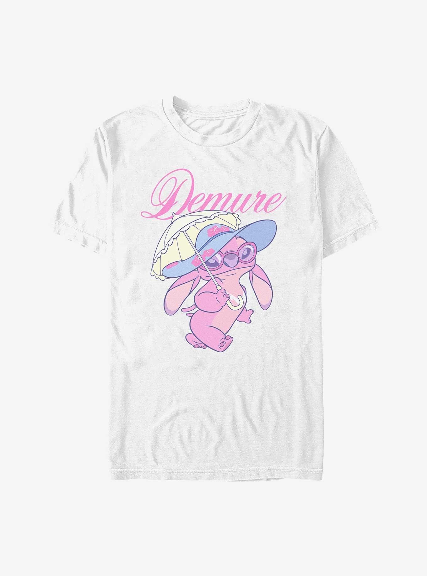 Disney Lilo Stitch Demure Angel T-Shirt T-Shirt | High-Quality Print | Perfect For Daily Wear