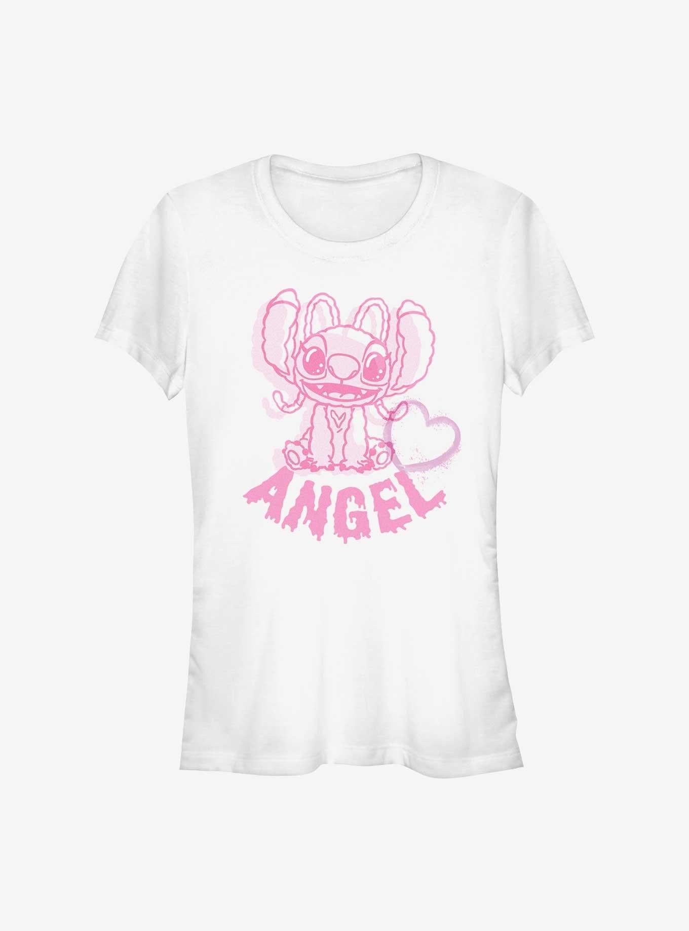 Disney Lilo Stitch Angel Heart Girls T-Shirt T-Shirt | Trending Streetwear Style | Must-Have Style