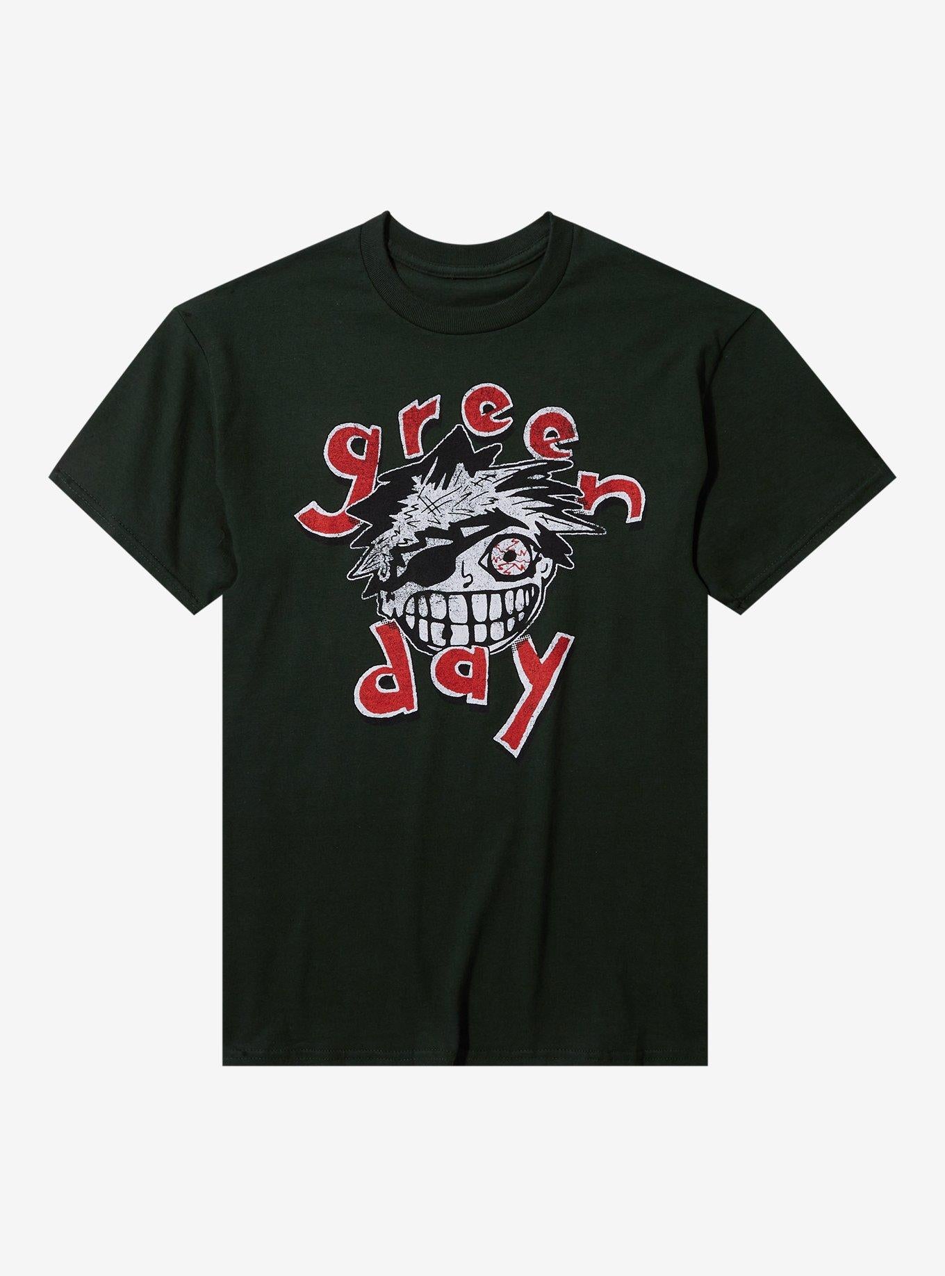 Green Day Eye Patch Grin T Shirt