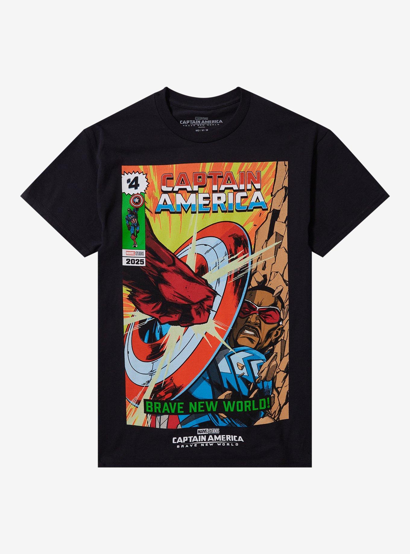 Marvel Captain America Brave New World Comic Cover TShirt Graphic Tee | Graphic Tee | Unisex Shirt | Soft Comfortable Wear