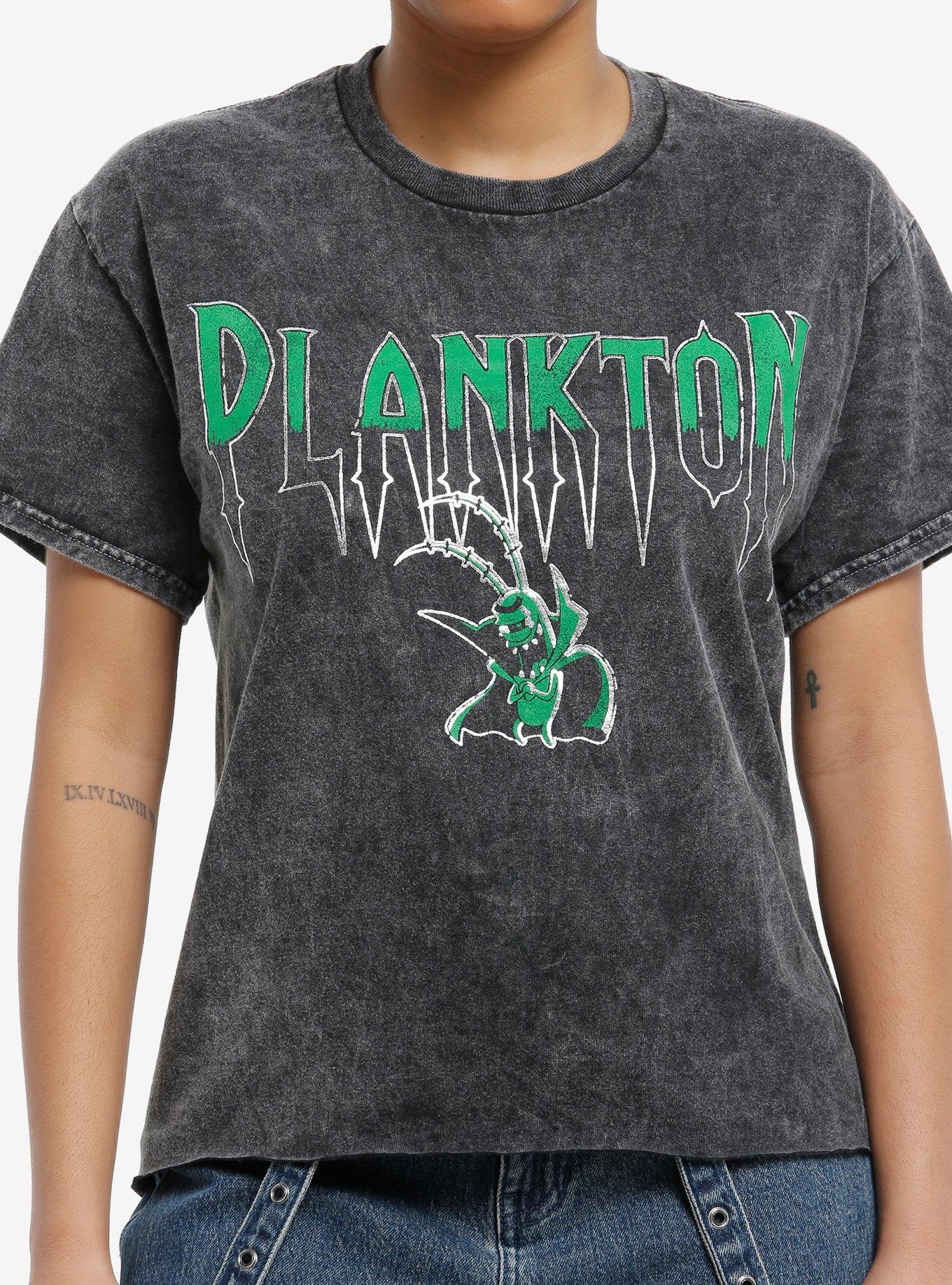 SpongeBob SquarePants Plankton Mineral Wash Girls T-Shirt