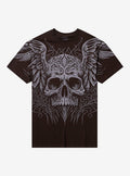 Winged Carved Skull T-Shirt By Call Your Mother T-Shirt | Premium Graphic | Great Gift Idea
