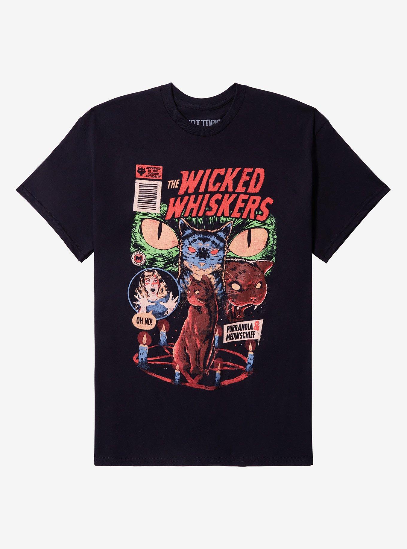 The Wicked Whiskers Meow Comic T-Shirt By Eduely T-Shirt | Trending Streetwear Style | Perfect For Daily Wear