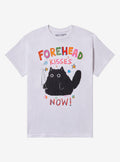 Black Cat Forehead Kisses T-Shirt By Popcornpunk | Premium Unisex T-Shirt, Trending Graphic Tee