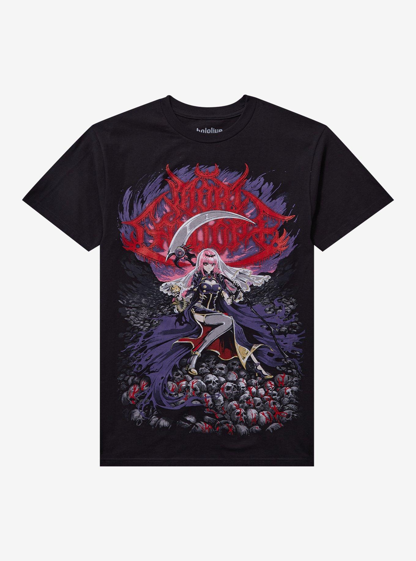 Ghost X Ghost Mori Calliope Metalcropolis T-Shirt | Premium Unisex T-Shirt, Trending Graphic Tee