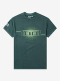 Tool Green Spiral Pigment Dyed Girls T Shirt