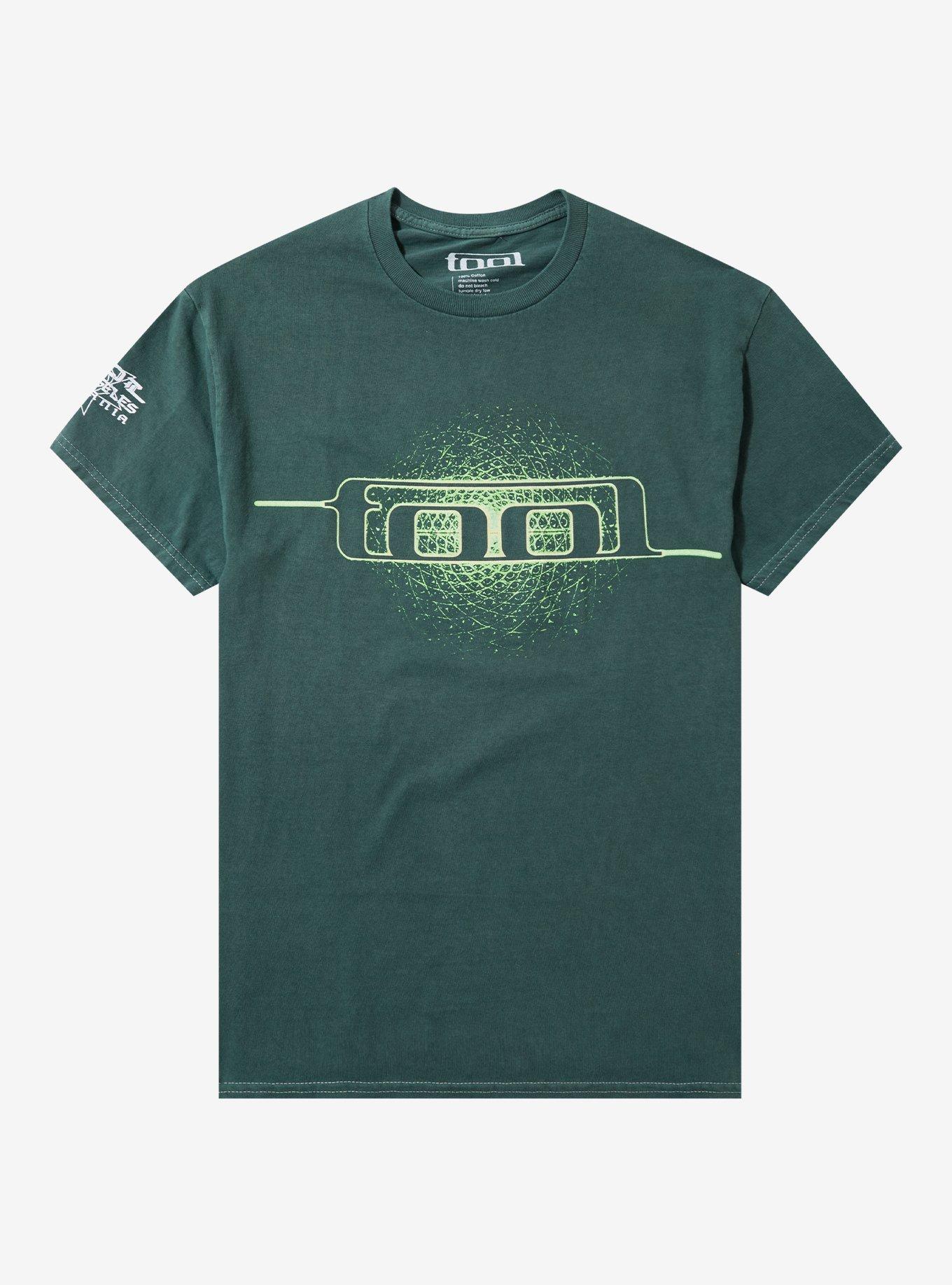 Tool Green Spiral Pigment Dyed Girls T Shirt