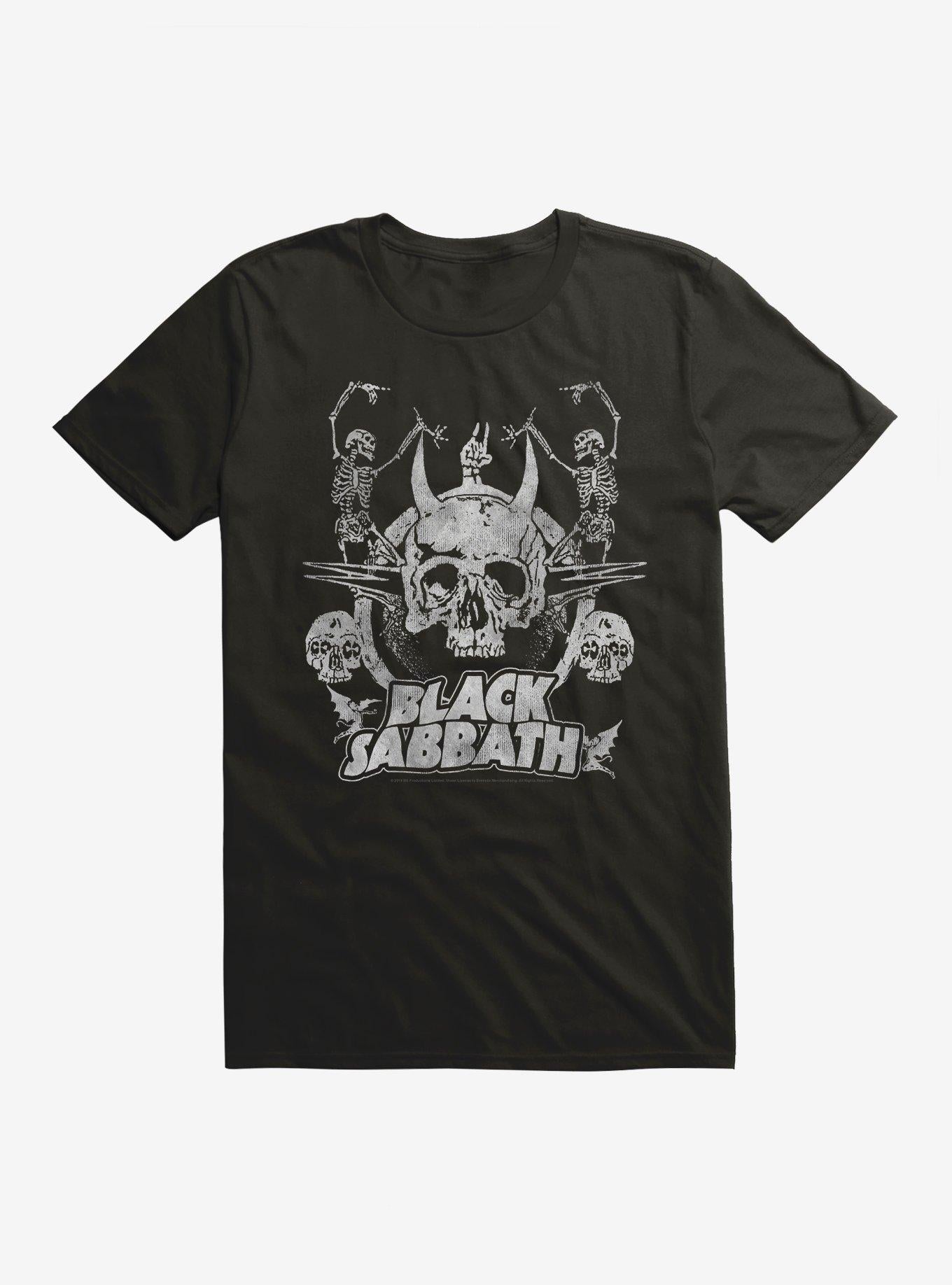 Black Sabbath Dancing Skeletons Extra Soft T-Shirt T-Shirt | High-Quality Print | Trending Now