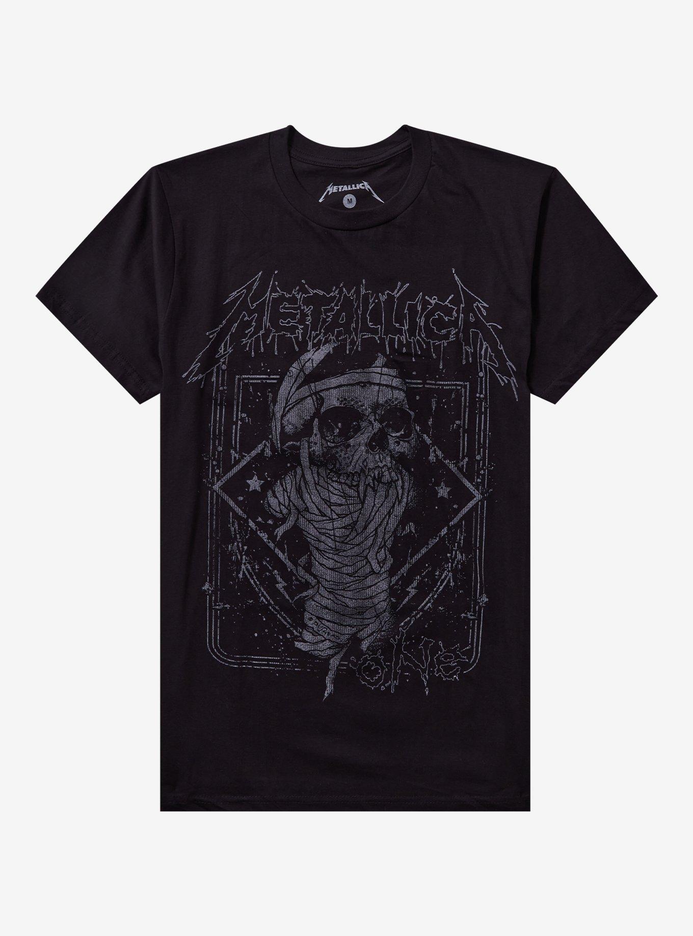 Metallica One Faux Faded T Shirt