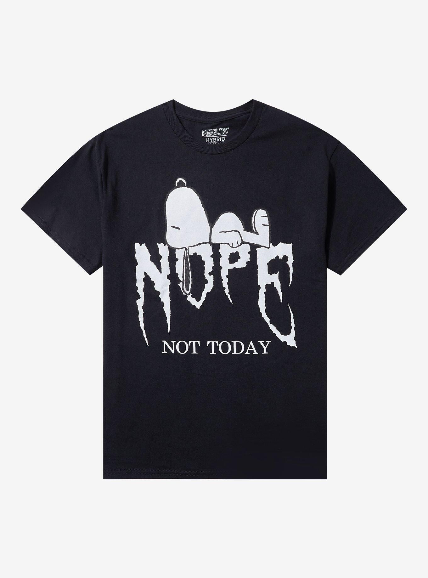 Peanuts Snoopy Nope Not Today TShirt Graphic Tee | Graphic Tee | Unisex Shirt | Perfect Gift for Fans