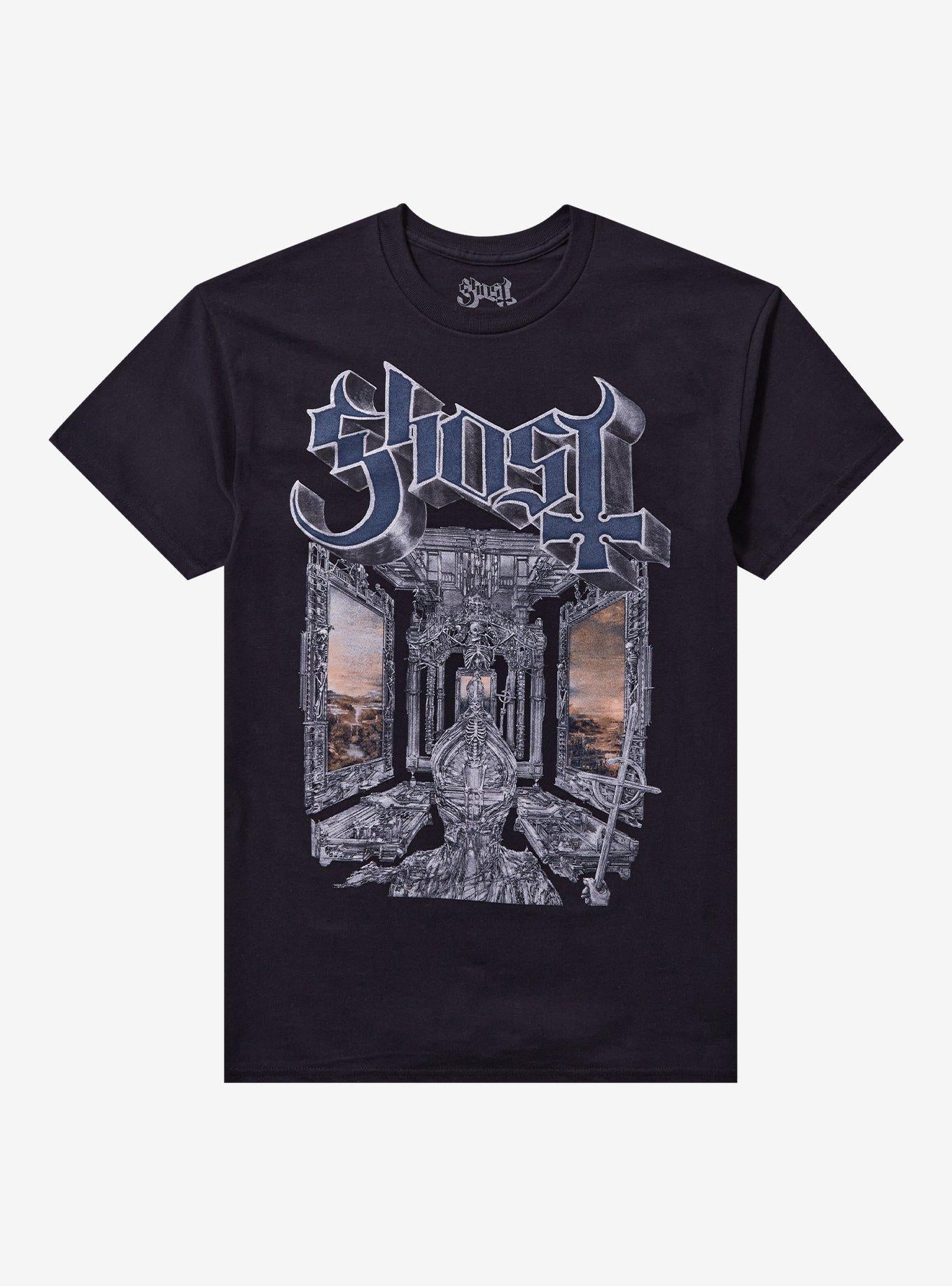 Ghost Skeleta Glitter T Shirt