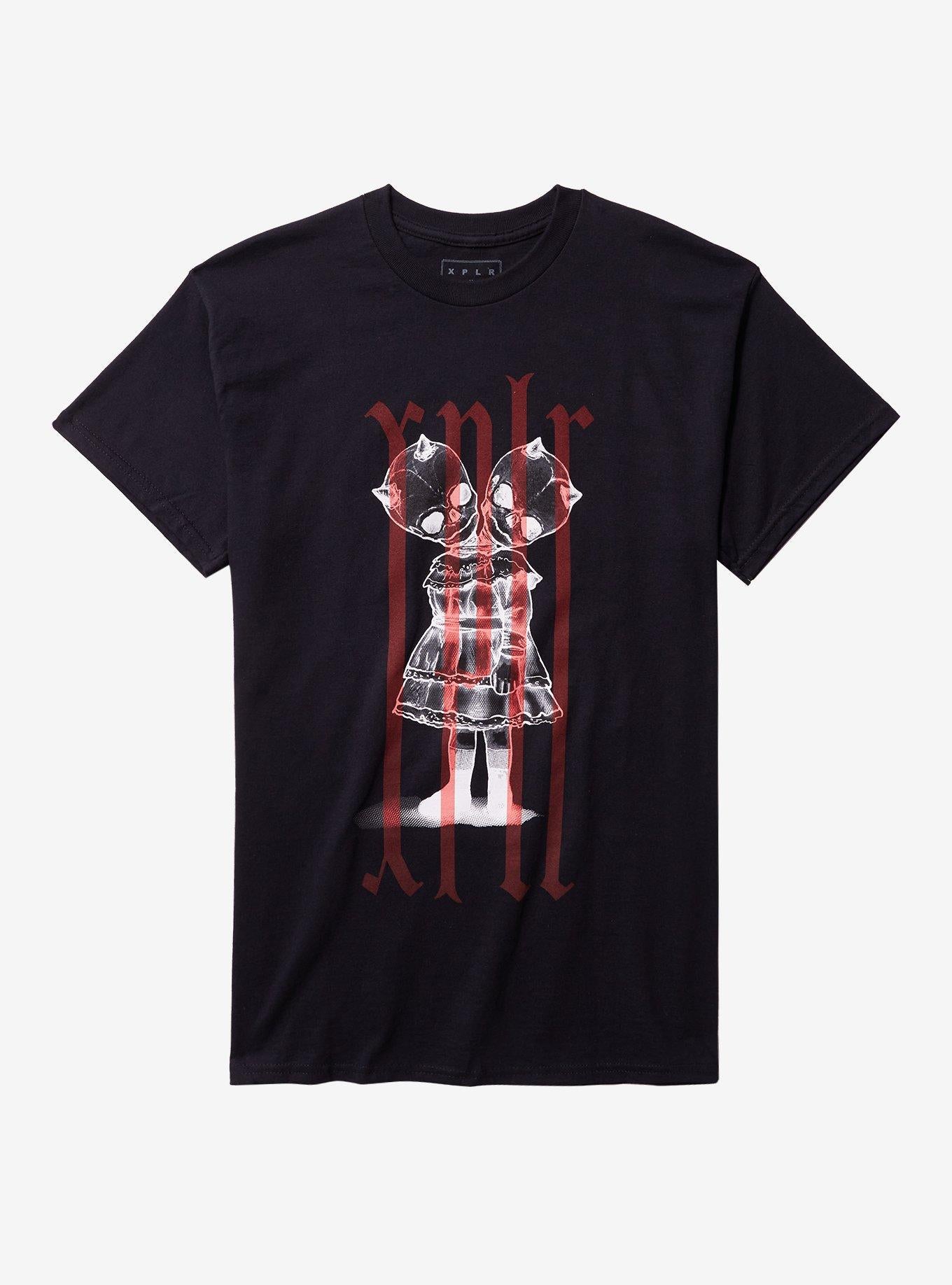 XPLR By Sam And Colby TwoHeaded Demon Child TShirt Hot Topic Exclusive Graphic Tee | Graphic Tee | Unisex Shirt | High-Quality Print
