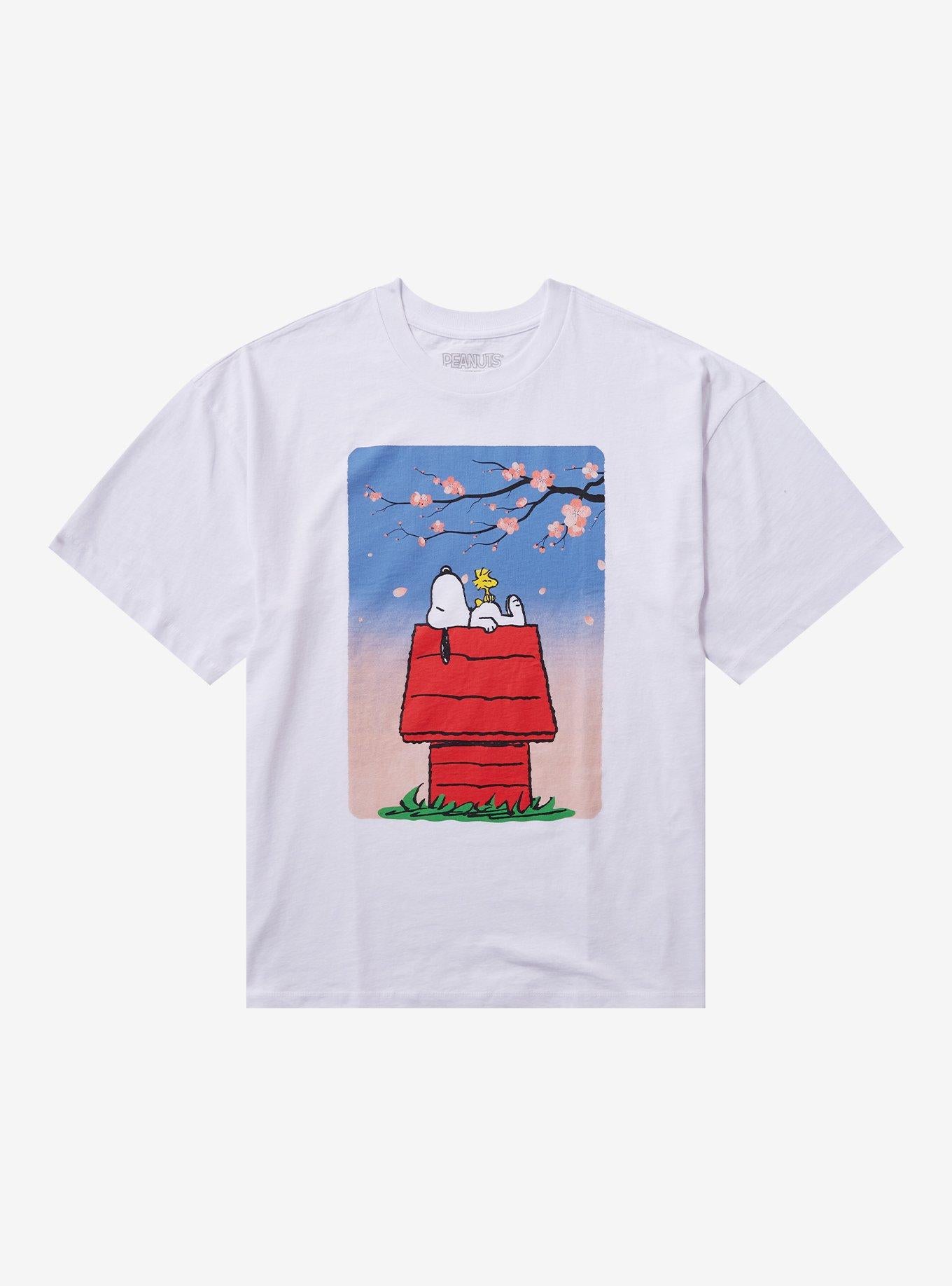 Peanuts Snoopy Cherry Blossom Dog House Girls T-Shirt