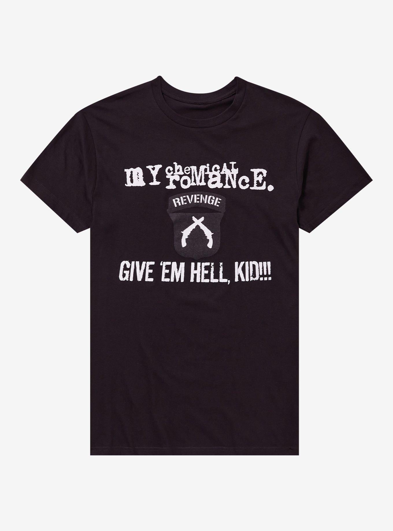 My Chemical Romance Give 'Em Hell Kid Boyfriend Fit Girls T-Shirt T-Shirt | High-Quality Print | Perfect For Daily Wear