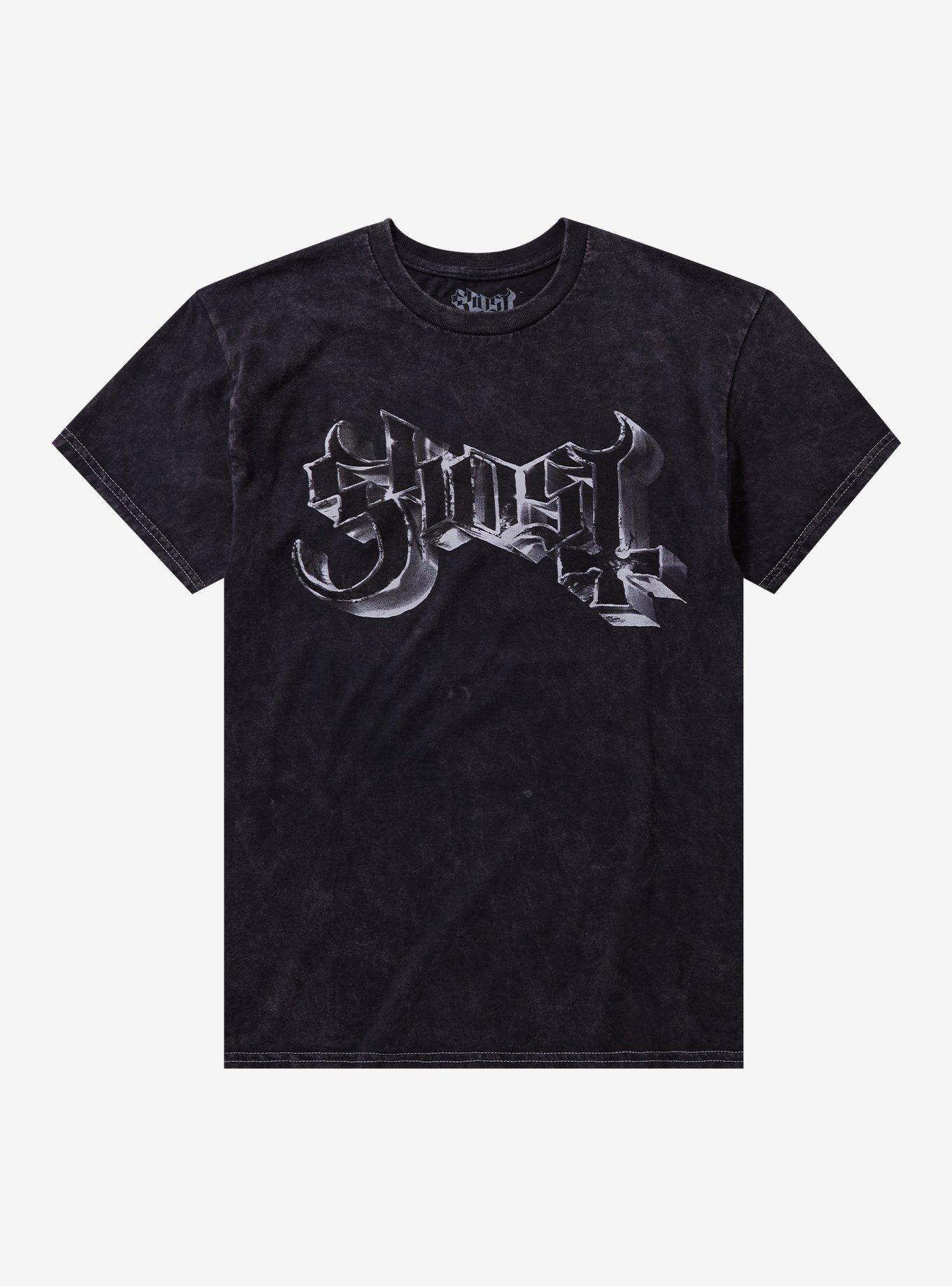 Ghost Logo Mineral Wash T-Shirt | Premium Unisex T-Shirt, Trending Graphic Tee