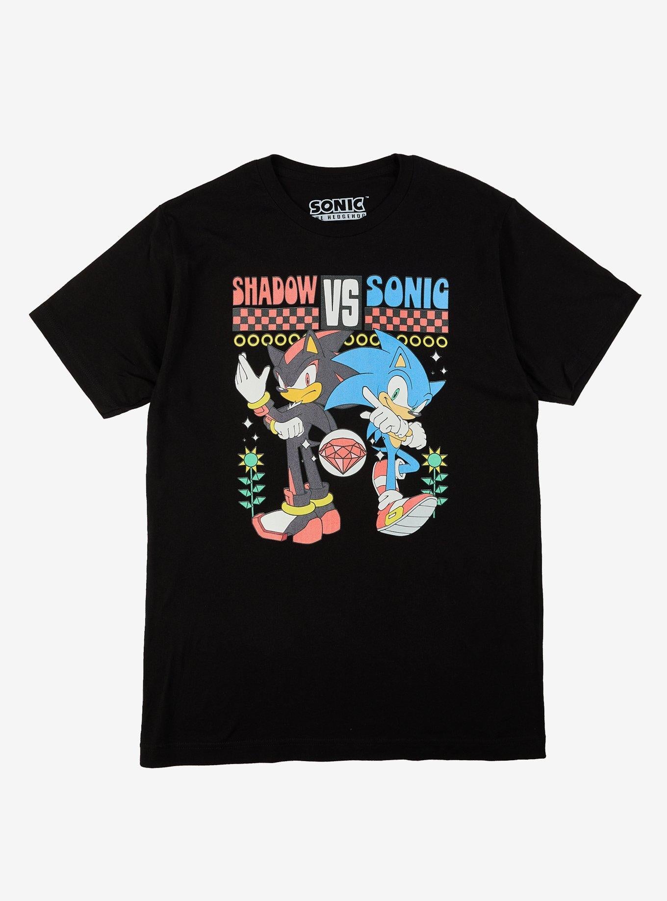 Sonic The Hedgehog Shadow Vs Sonic Girls TShirt Graphic Tee | Graphic Tee | Unisex Shirt | High-Quality Print