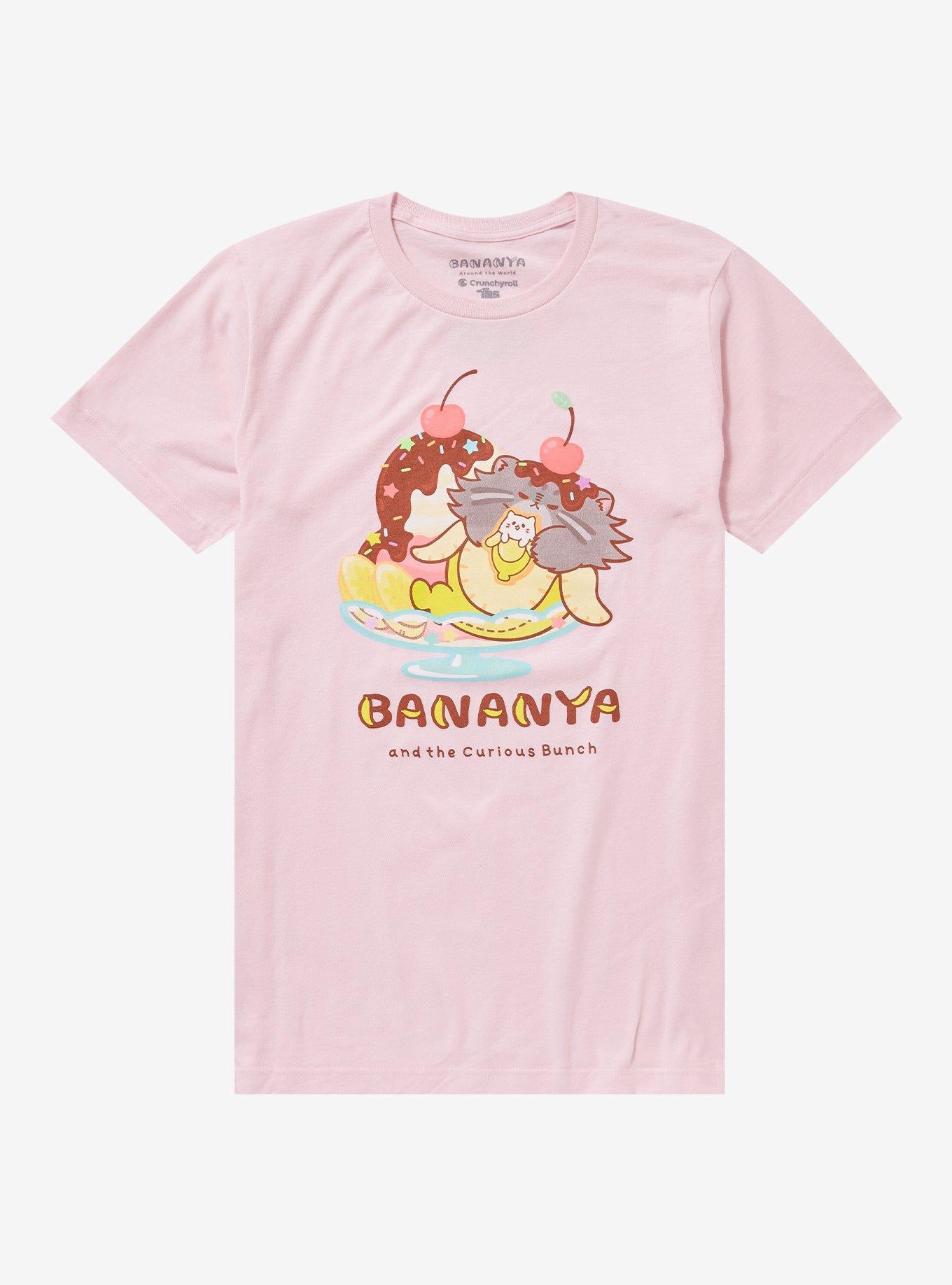 Bananya Ice Cream Sundae Girls TShirt Graphic Tee | Graphic Tee | Unisex Shirt | Best-Selling Design
