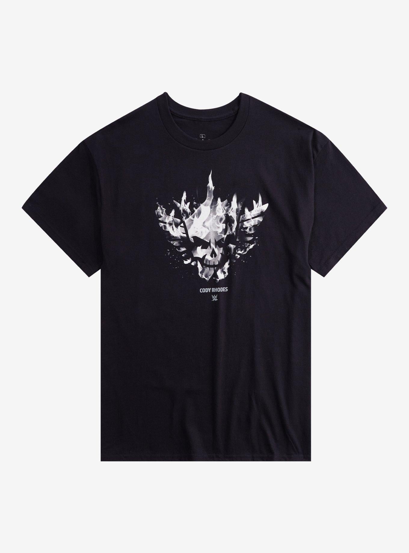 WWE Cody Rhodes Skull Flame Logo TShirt Graphic Tee | Graphic Tee | Unisex Shirt | Comfortable Daily Wear