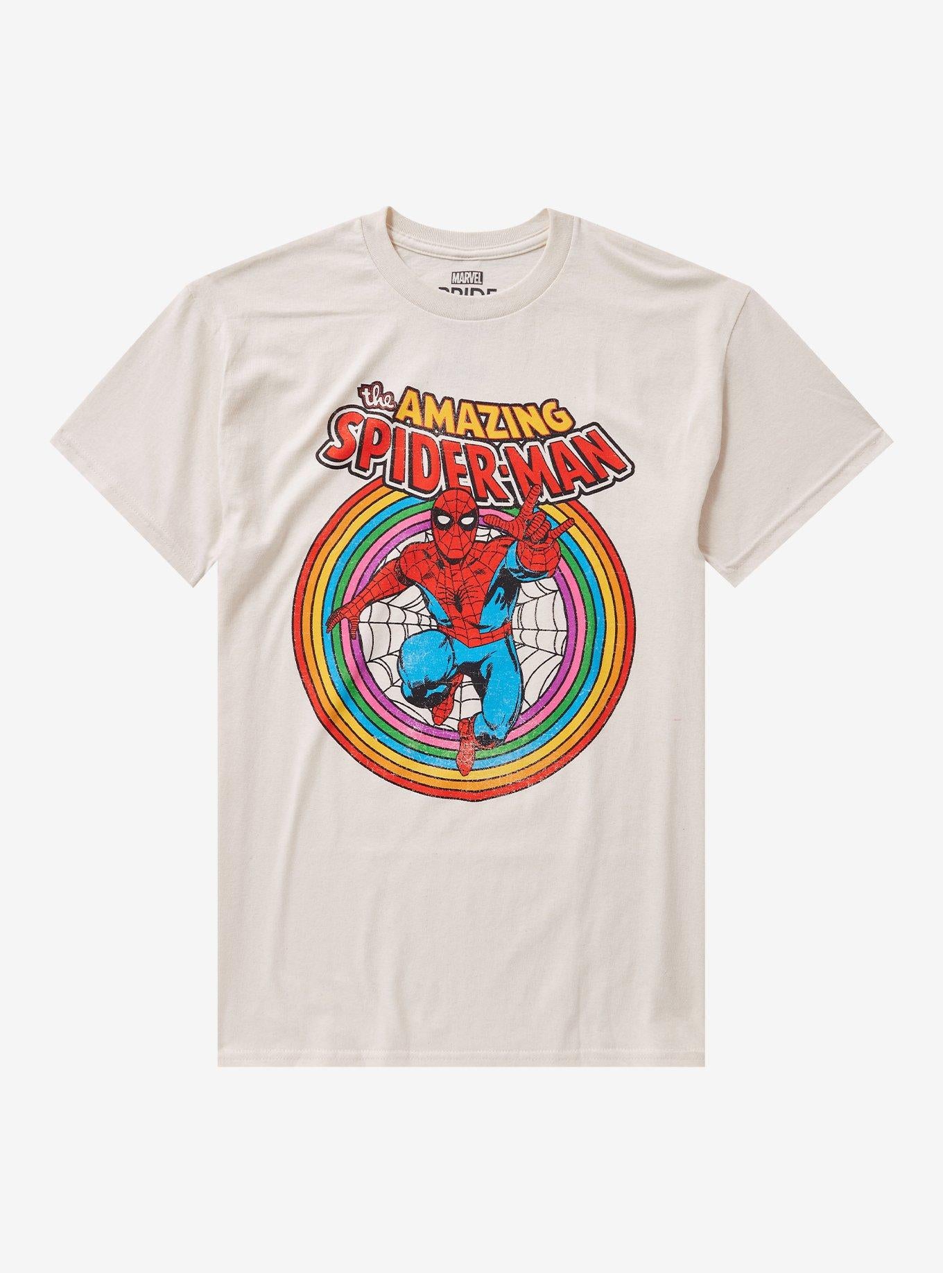Marvel The Amazing SpiderMan Rainbow TShirt Graphic Tee | Graphic Tee | Unisex Shirt | Perfect Gift For Fans