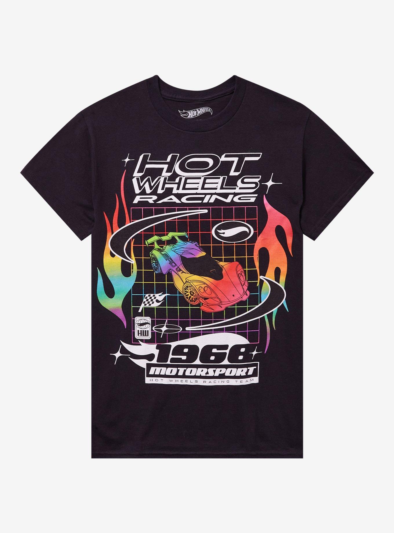 Hot Wheels Rainbow Race Car Girls TShirt Graphic Tee | Graphic Tee | Unisex Shirt | Perfect Gift For Fans