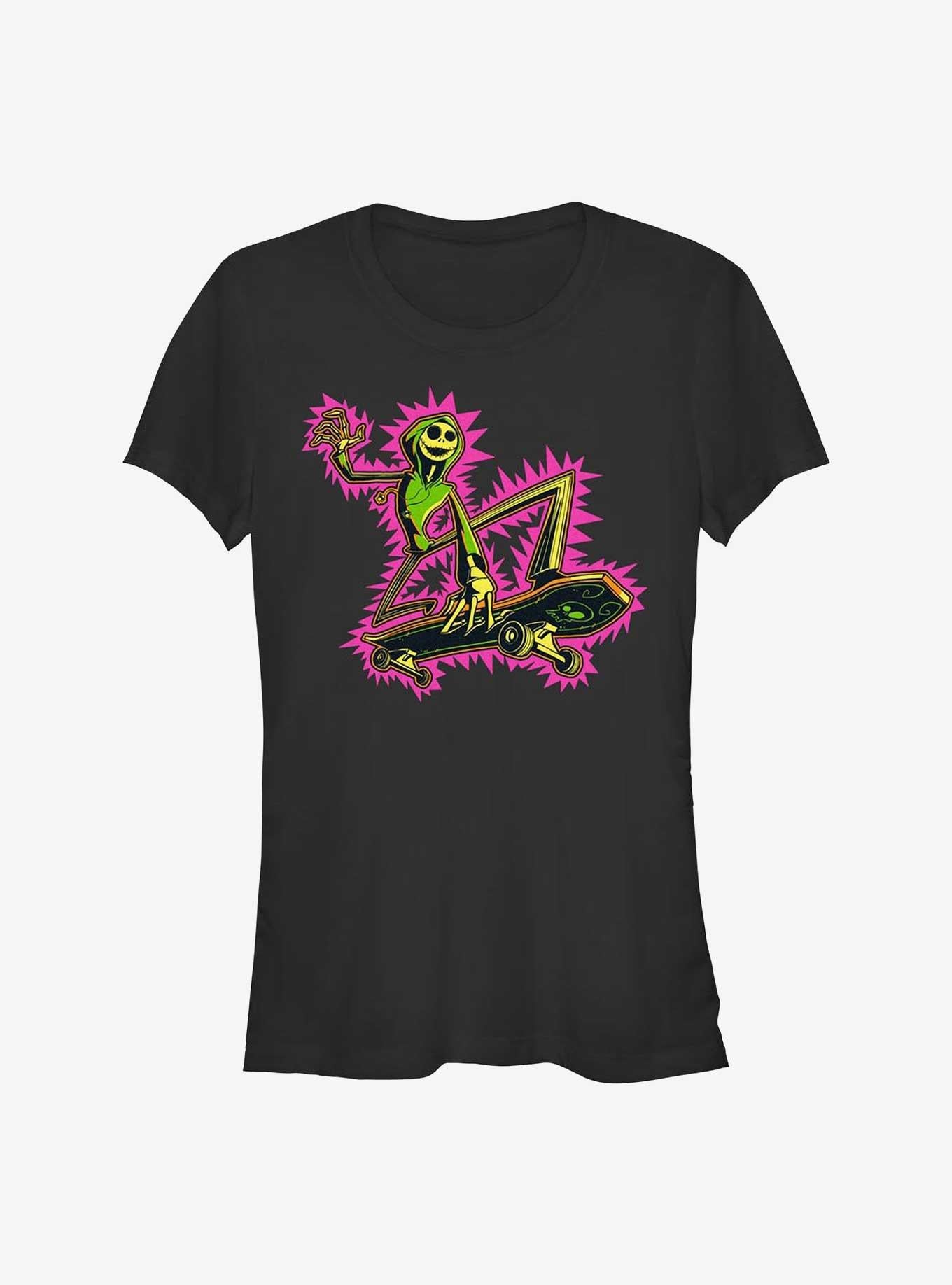 The Nightmare Before Christmas Skating Jack Girls T-Shirt