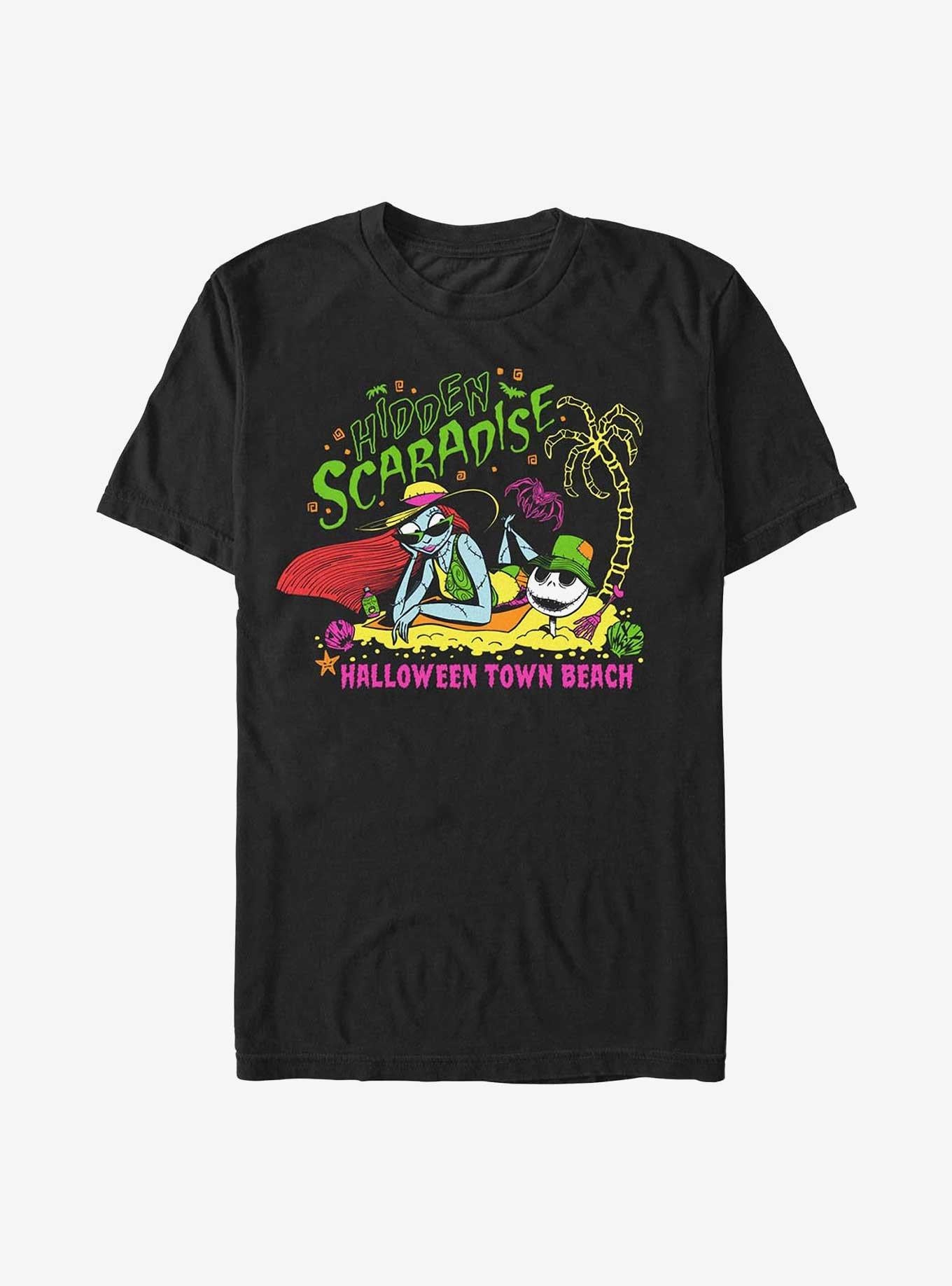 The Nightmare Before Christmas Hidden Beach Jack Sally T-Shirt T-Shirt | Streetwear Vibe | Perfect For Daily Wear