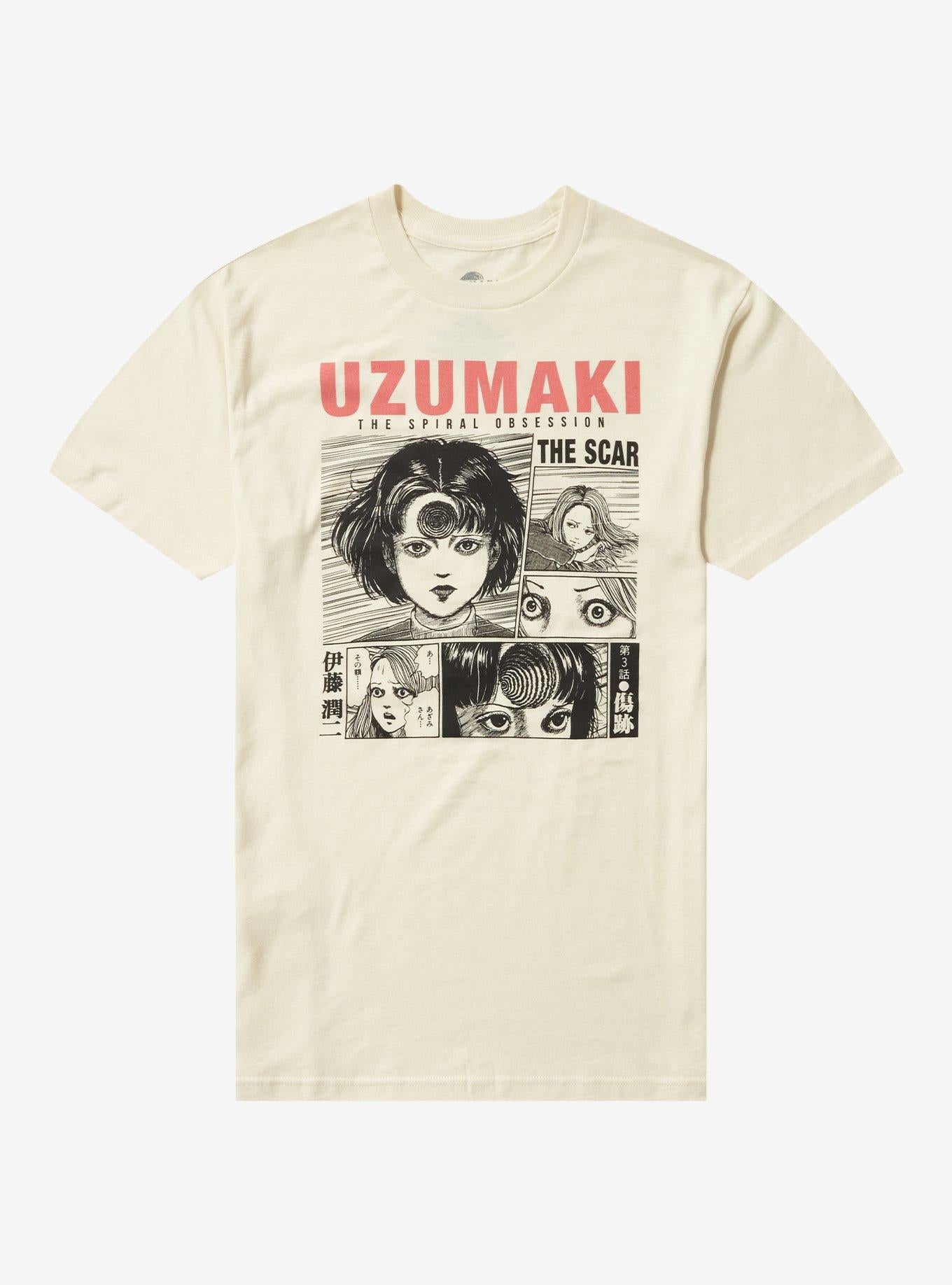 Junji Ito Uzumaki The Scar Grid Panels Girls TShirt Graphic Tee | Graphic Tee | Unisex Shirt | Top Trending Fashion