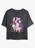 The Nightmare Before Christmas Lock, Shock & Barrel Caught Him Girls Mineral Wash Crop T-Shirt