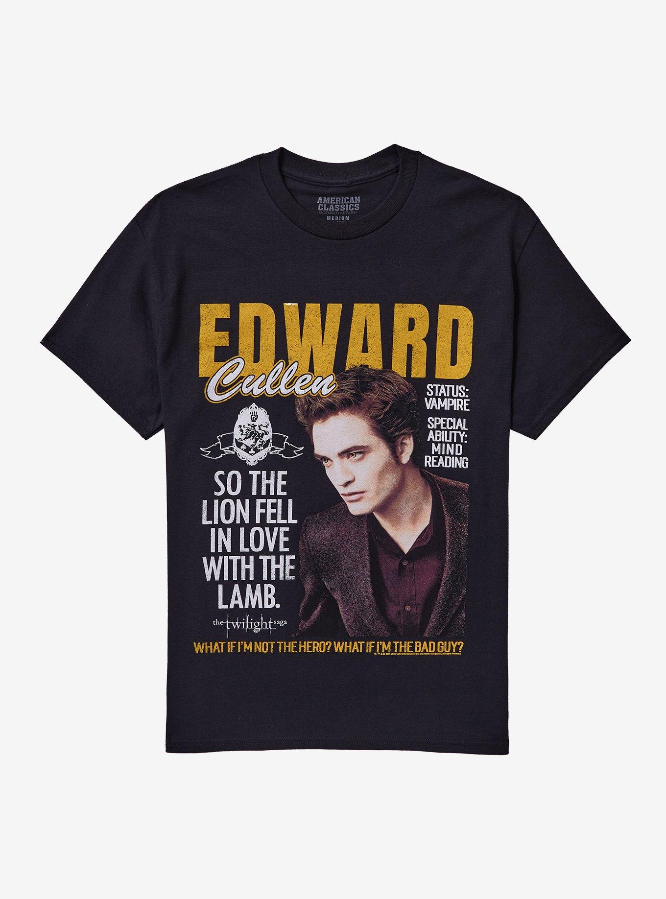 The Twilight Saga Edward Cullen Magazine Girls TShirt Graphic Tee | Graphic Tee | Unisex Shirt | Best-Selling Design