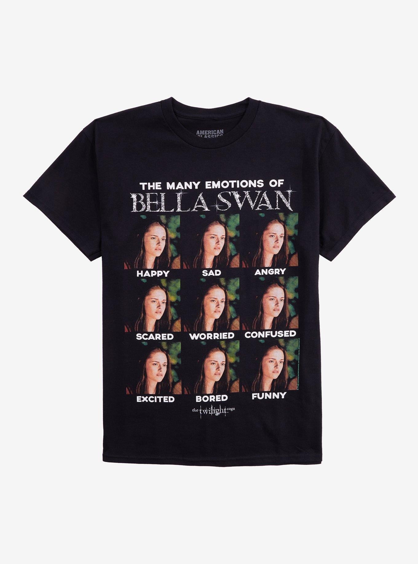 The Twilight Saga Bella Swan Emotions Girls TShirt Graphic Tee | Graphic Tee | Unisex Shirt | Soft Comfortable Wear
