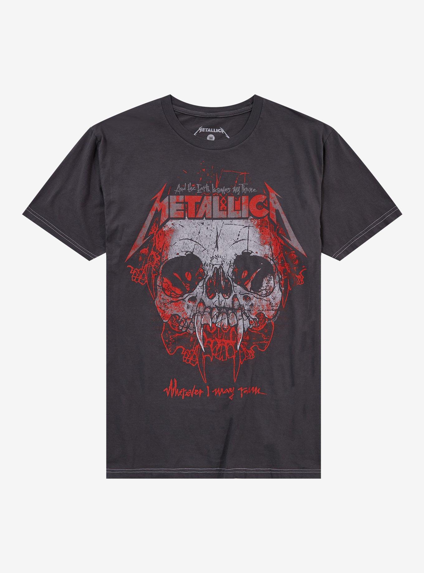 Metallica Wherever I May Roam Skull T-Shirt T-Shirt | Exclusive Art Design | Great Gift Idea