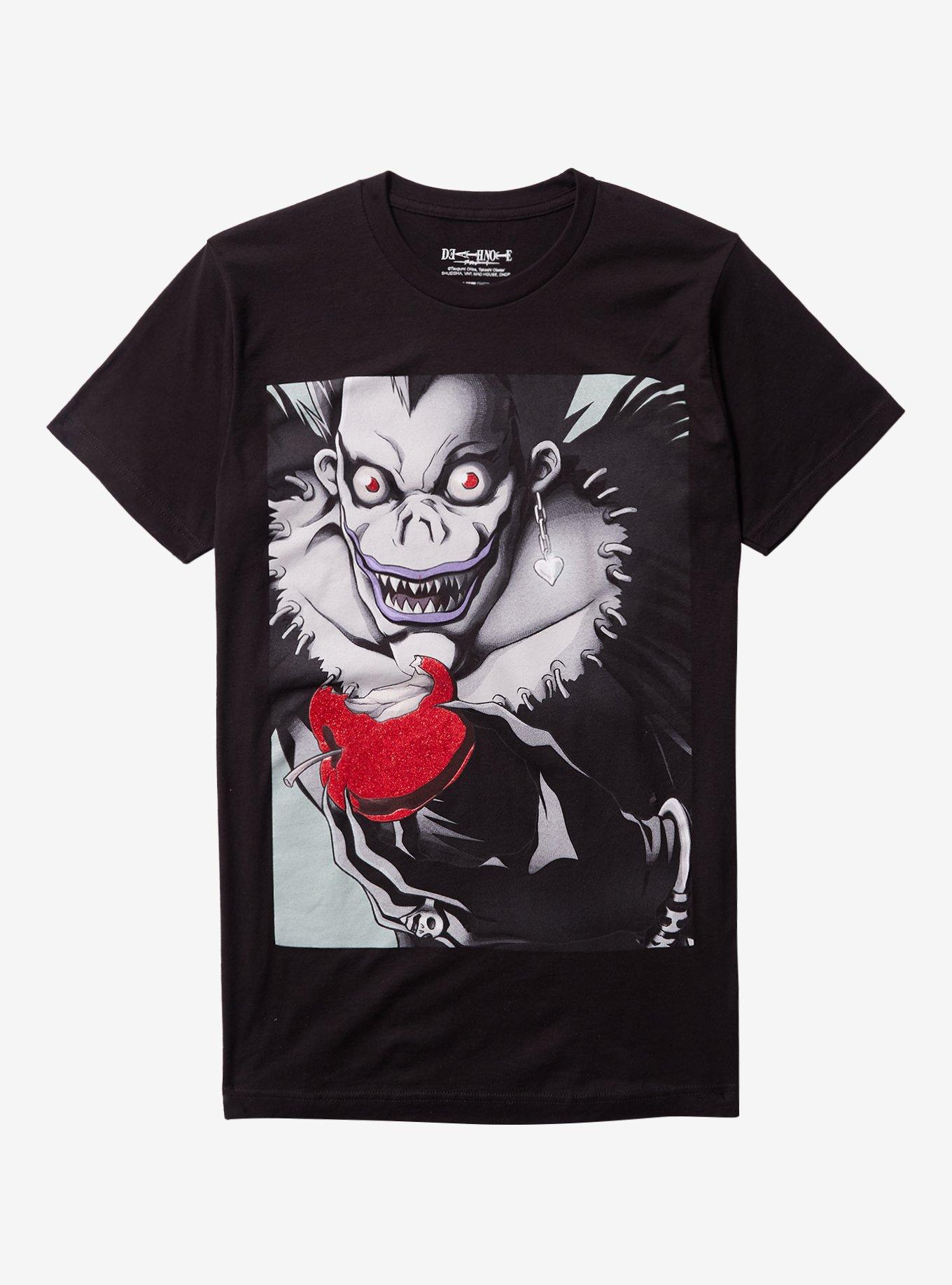 Death Note Ryuk Glitter Apple TShirt Graphic Tee | Graphic Tee | Unisex Shirt | Soft Comfortable Wear