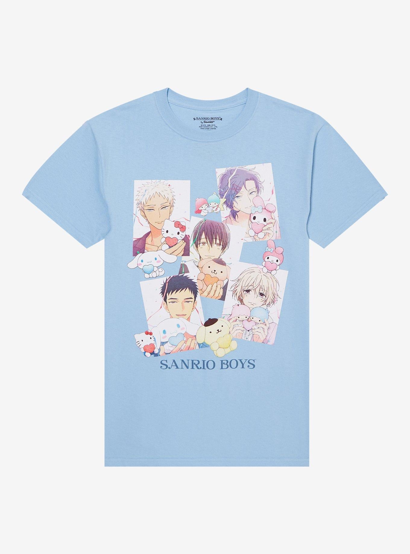 Sanrio Boys Group Collage Girls TShirt Graphic Tee | Graphic Tee | Unisex Shirt | High-Quality Print