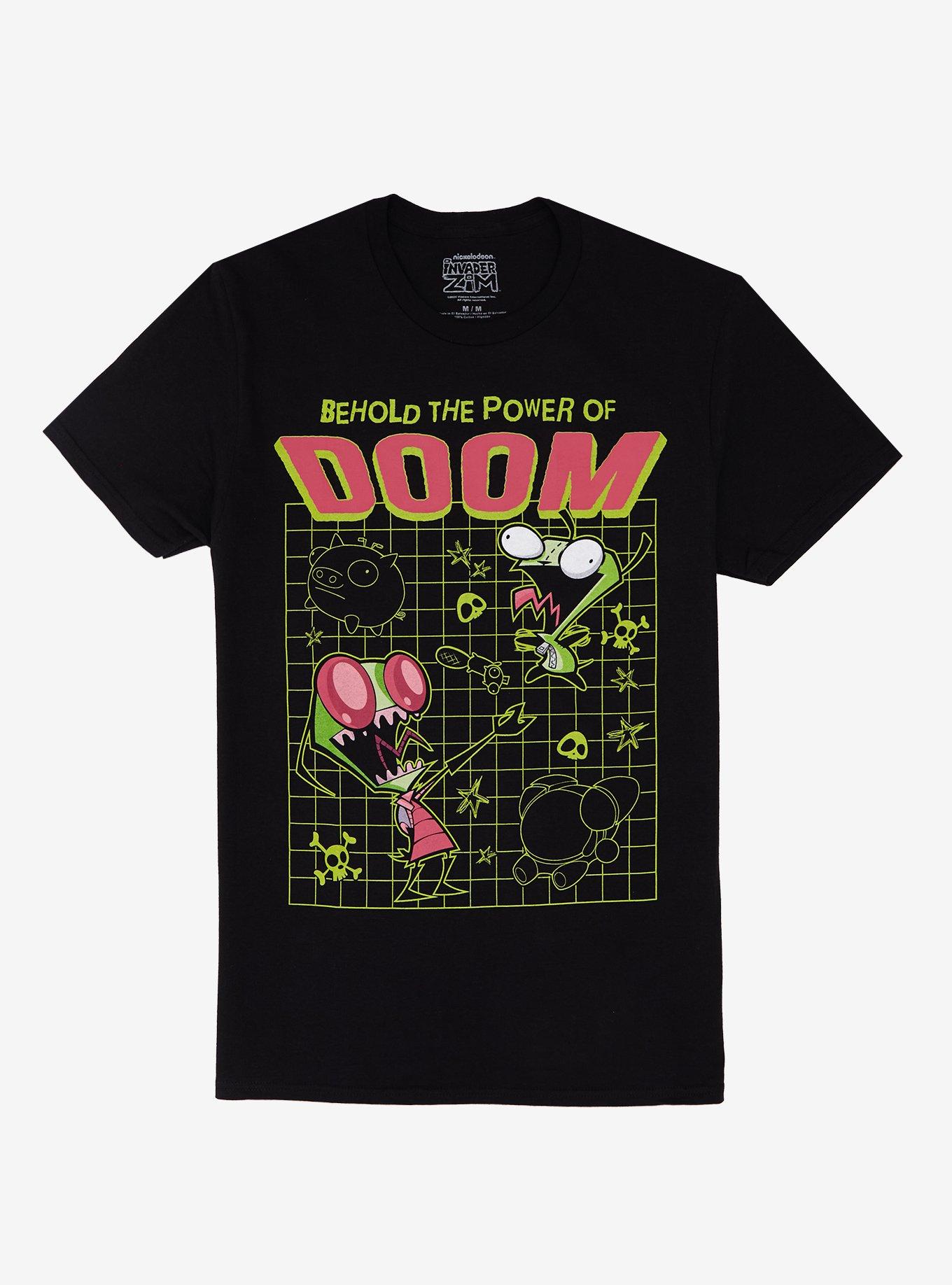 Invader Zim GIR Zim Doom Grid T-Shirt T-Shirt | Fan Favorite Style | Trending Now