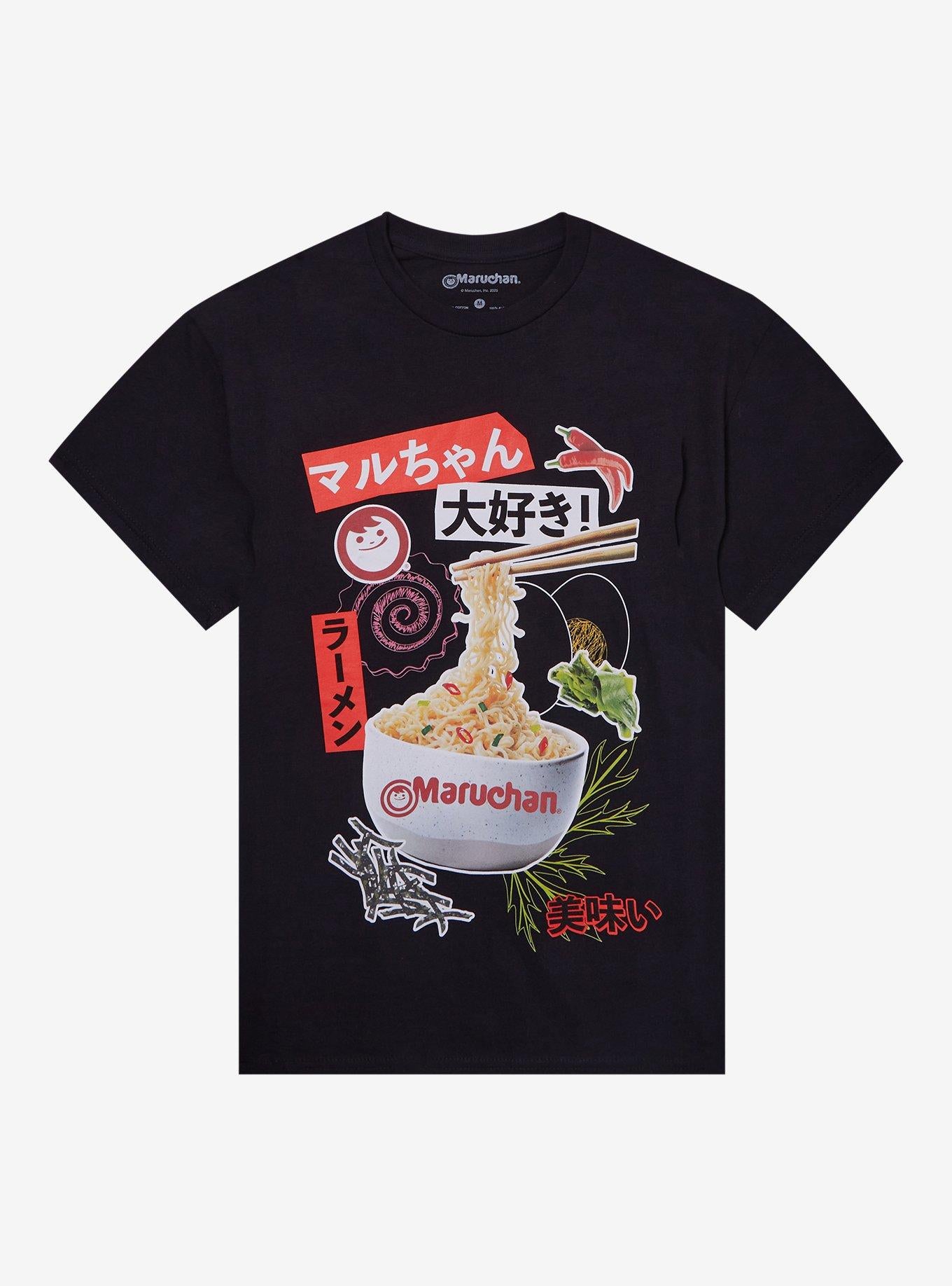 Maruchan Collage Ramen Ingredients Girls T-Shirt T-Shirt | Vintage Graphic Vibe | Great Gift Idea