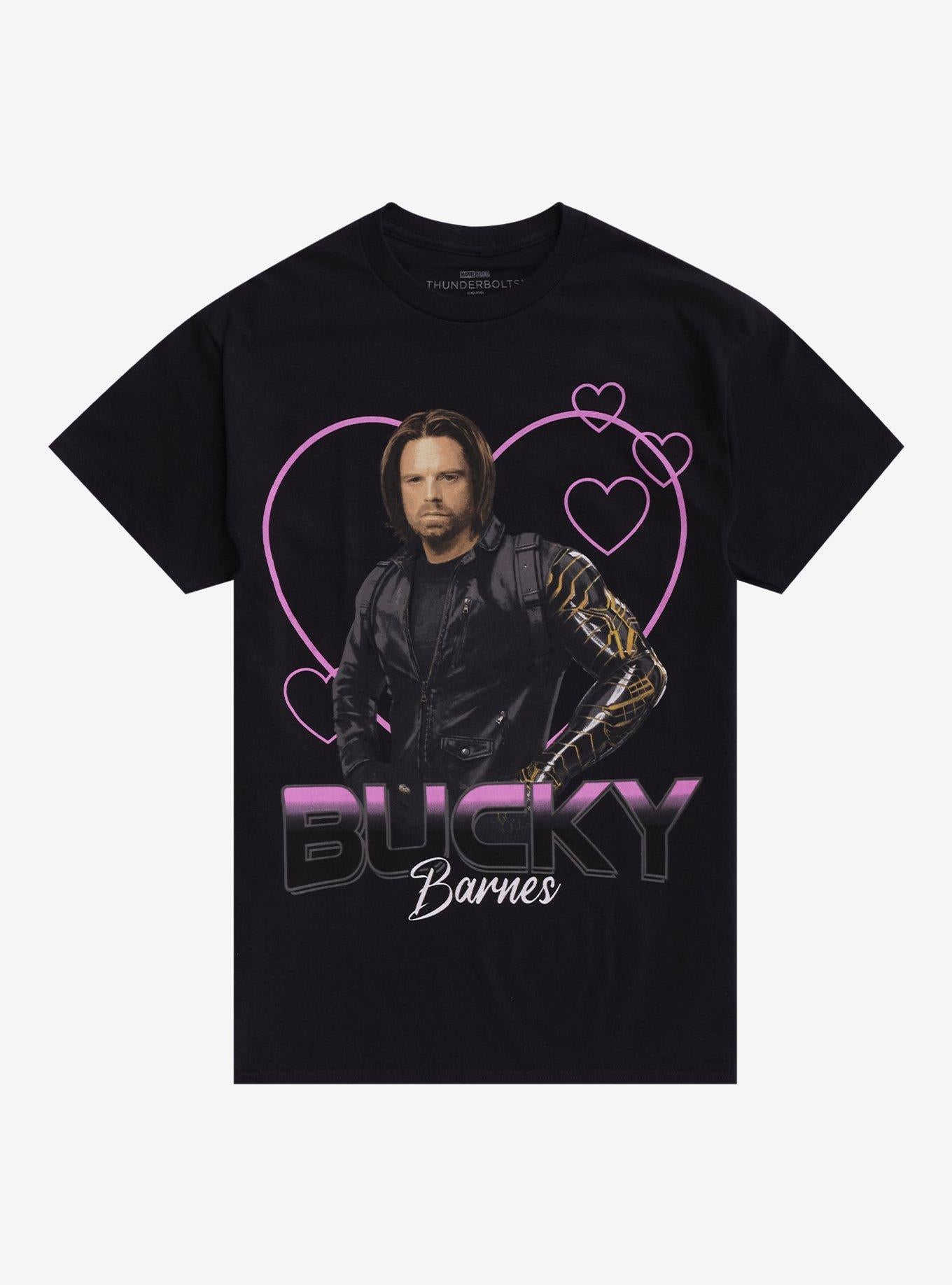 Marvel Thunderbolts* Bucky Barnes Hearts Girls T-Shirt