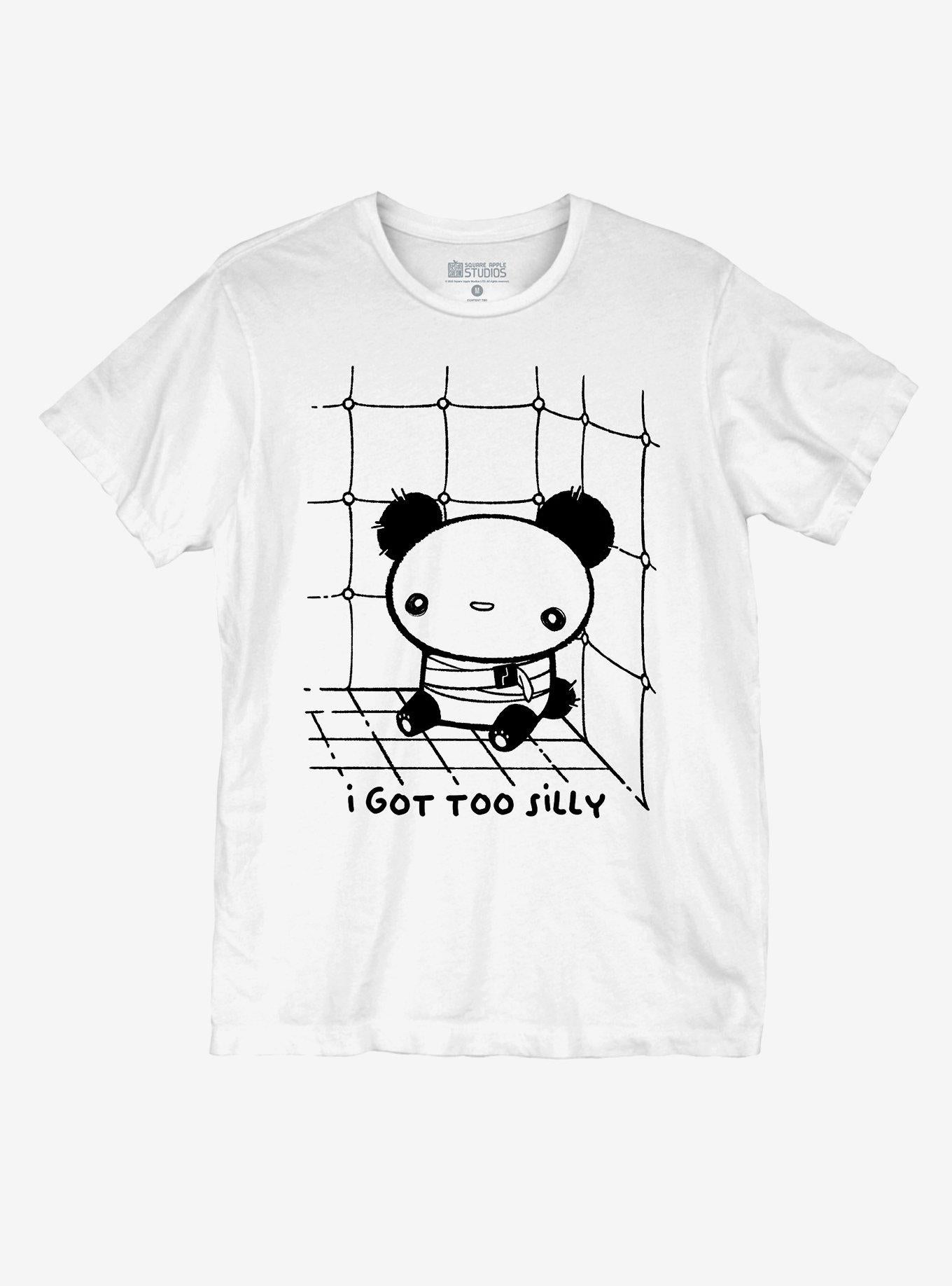 Panda Got Too Silly Girls T-Shirt By Square Apple Studios T-Shirt | Fan Favorite Style | High Demand Item