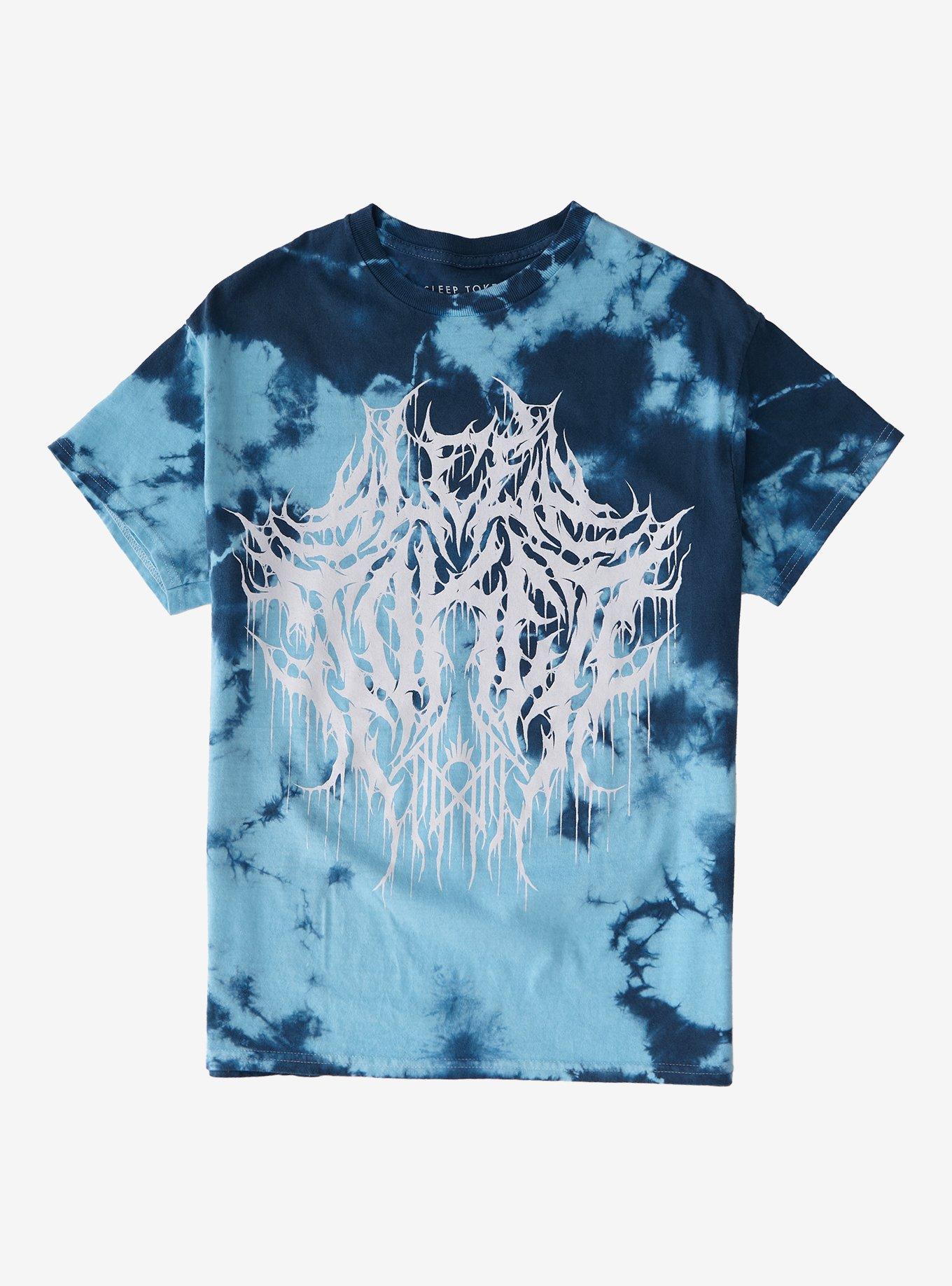 Sleep Token Logo Blue Tie-Dye T-Shirt | Premium Unisex T-Shirt, Trending Graphic Tee