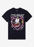 Courage The Cowardly Dog Spike Heart Girls TShirt Graphic Tee | Graphic Tee | Unisex Shirt | High-Quality Print
