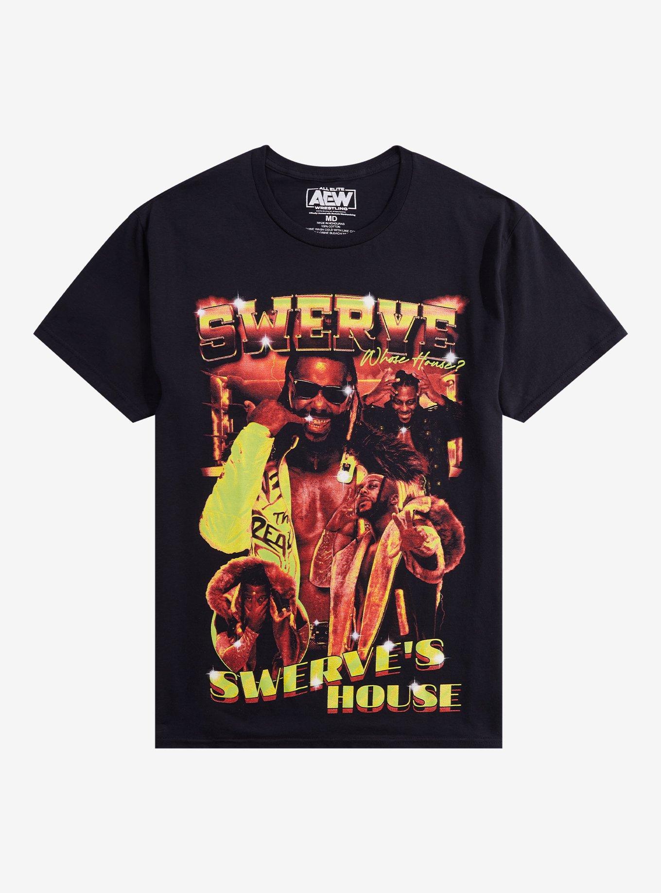 All Elite Wrestling Swerve Strickland Whose House Collage TShirt Graphic Tee | Graphic Tee | Unisex Shirt | Comfortable Daily Wear