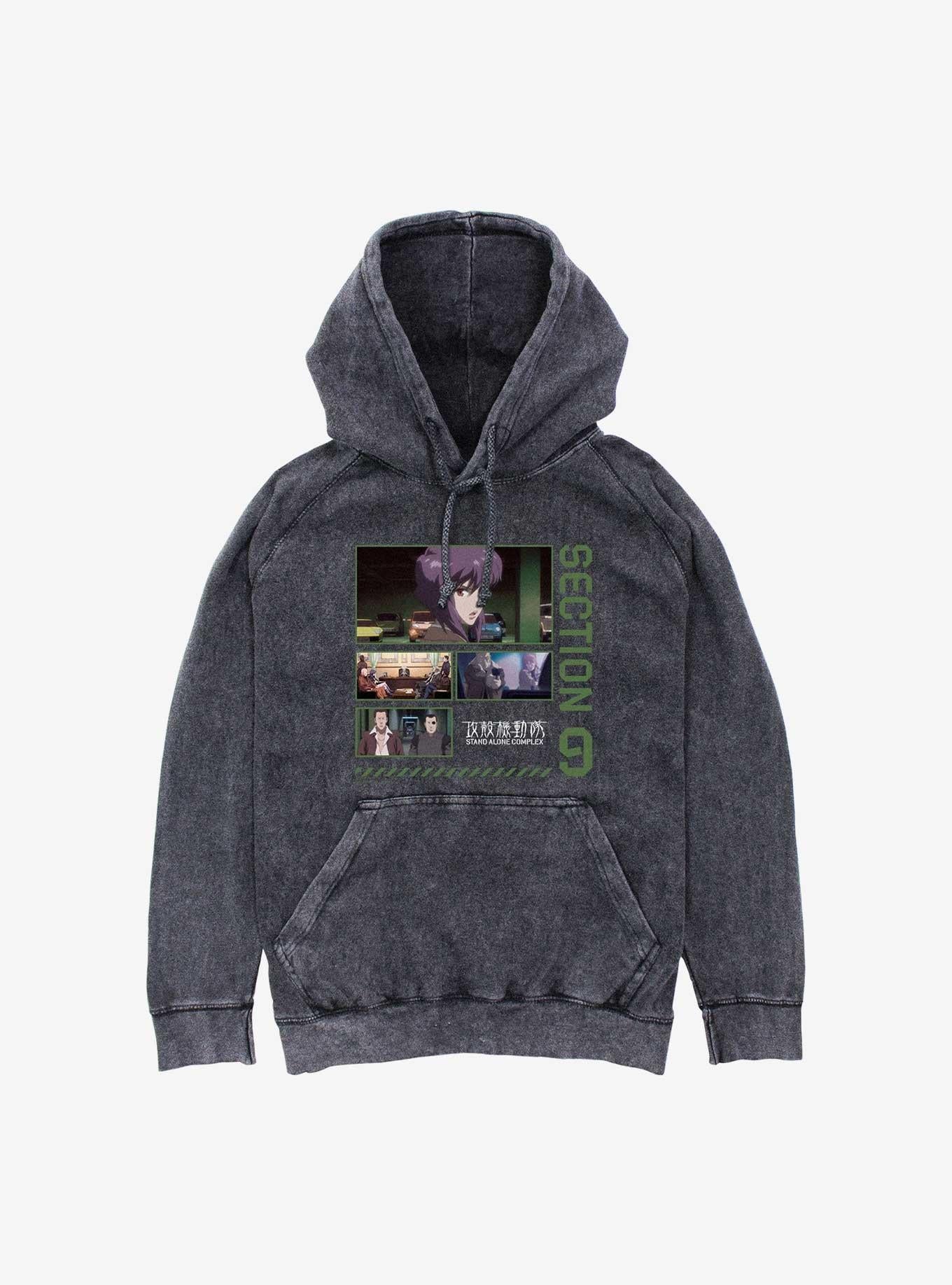 Ghost in the Shell Sectino 9 Collage Mineral Wash Hoodie