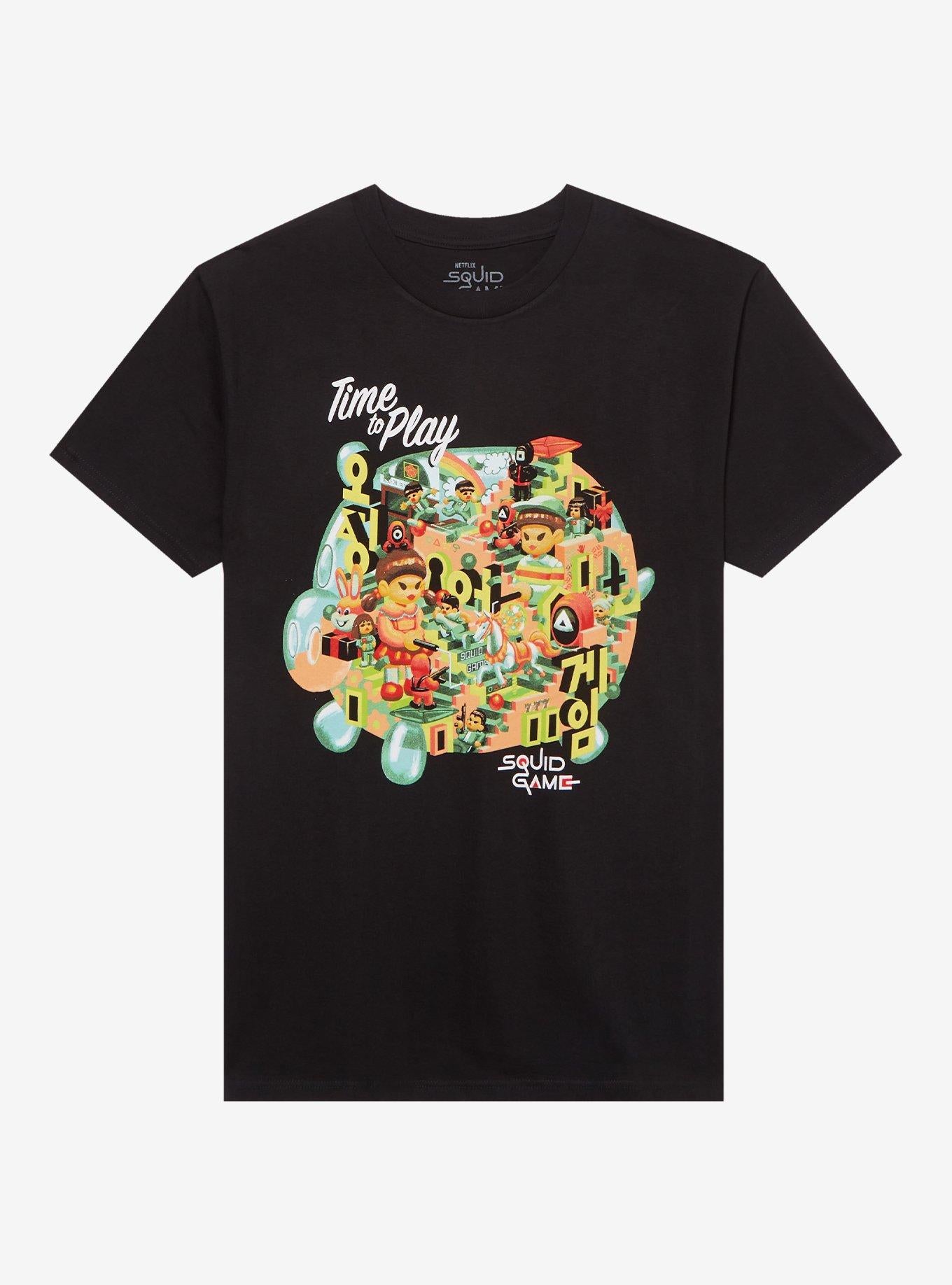 Squid Game Time To Play Collage TShirt Graphic Tee | Graphic Tee | Unisex Shirt | High-Quality Print