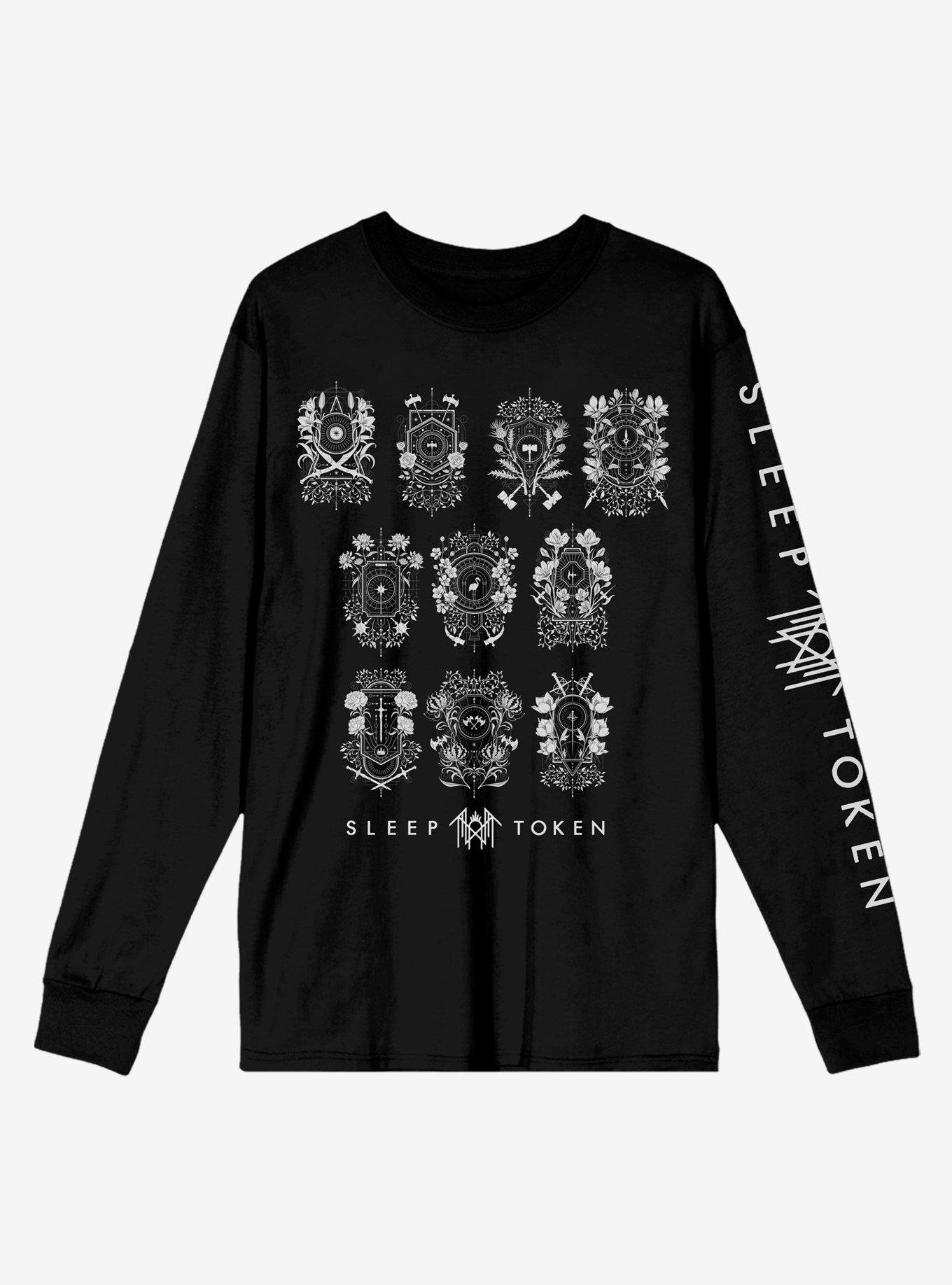 Sleep Token Even In Arcadia Crests Tracklist Long-Sleeve T-Shirt Hot Topic Exclusive | Premium Unisex T-Shirt, Trending Graphic Tee