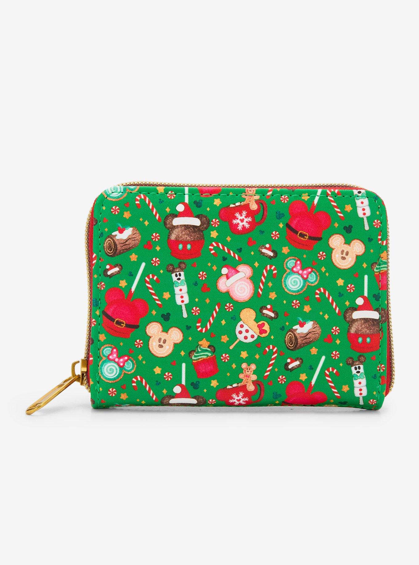 Loungefly Disney Mickey Mouse Holiday Treats Mini Zipper Wallet T-Shirt | Fan Favorite Style | Great Gift Idea