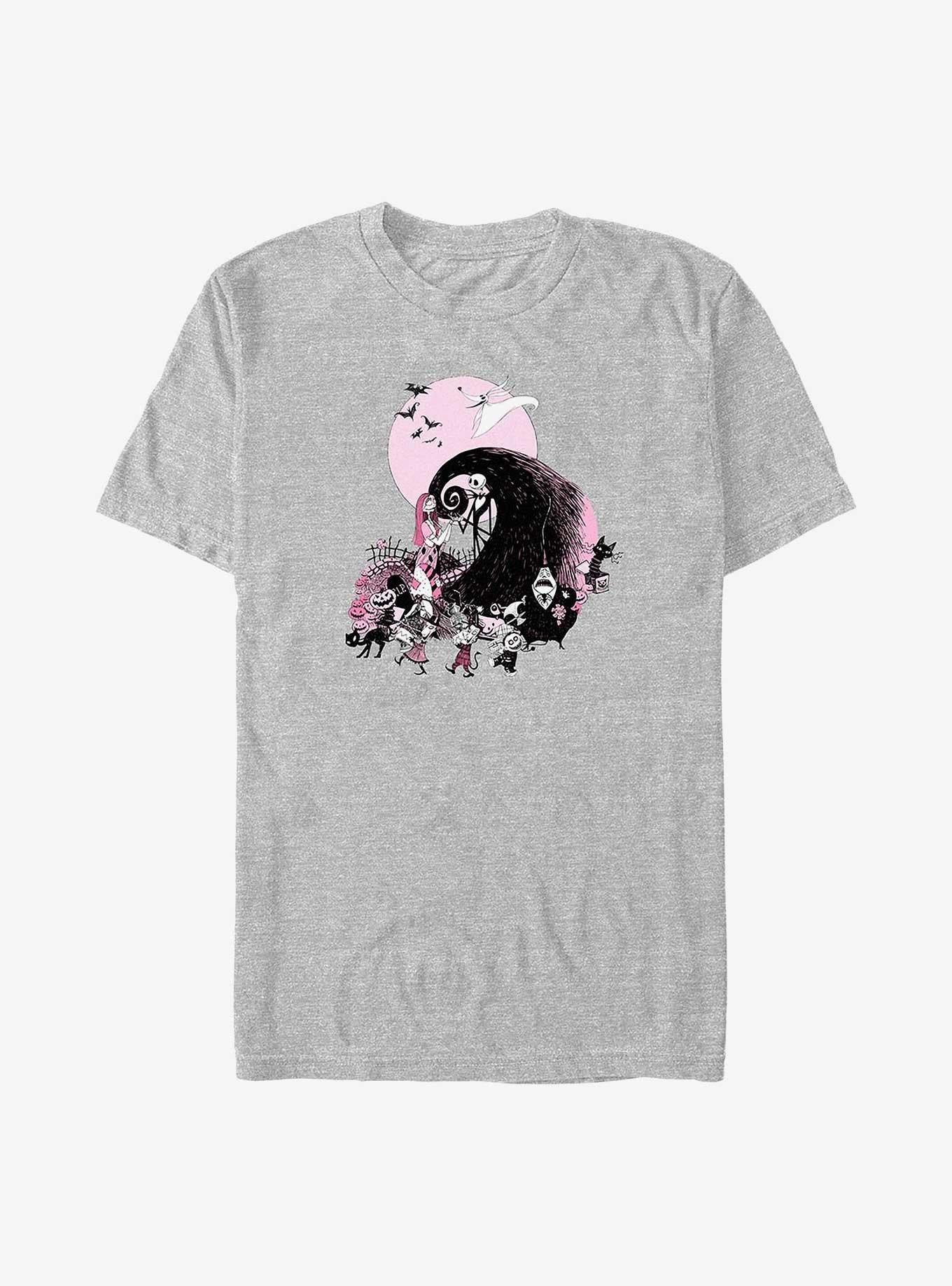 Disney The Nightmare Before Christmas Group Big Tall T-Shirt T-Shirt | High-Quality Print | Perfect For Daily Wear