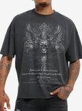 Gothic Skull Cross T Shirt
