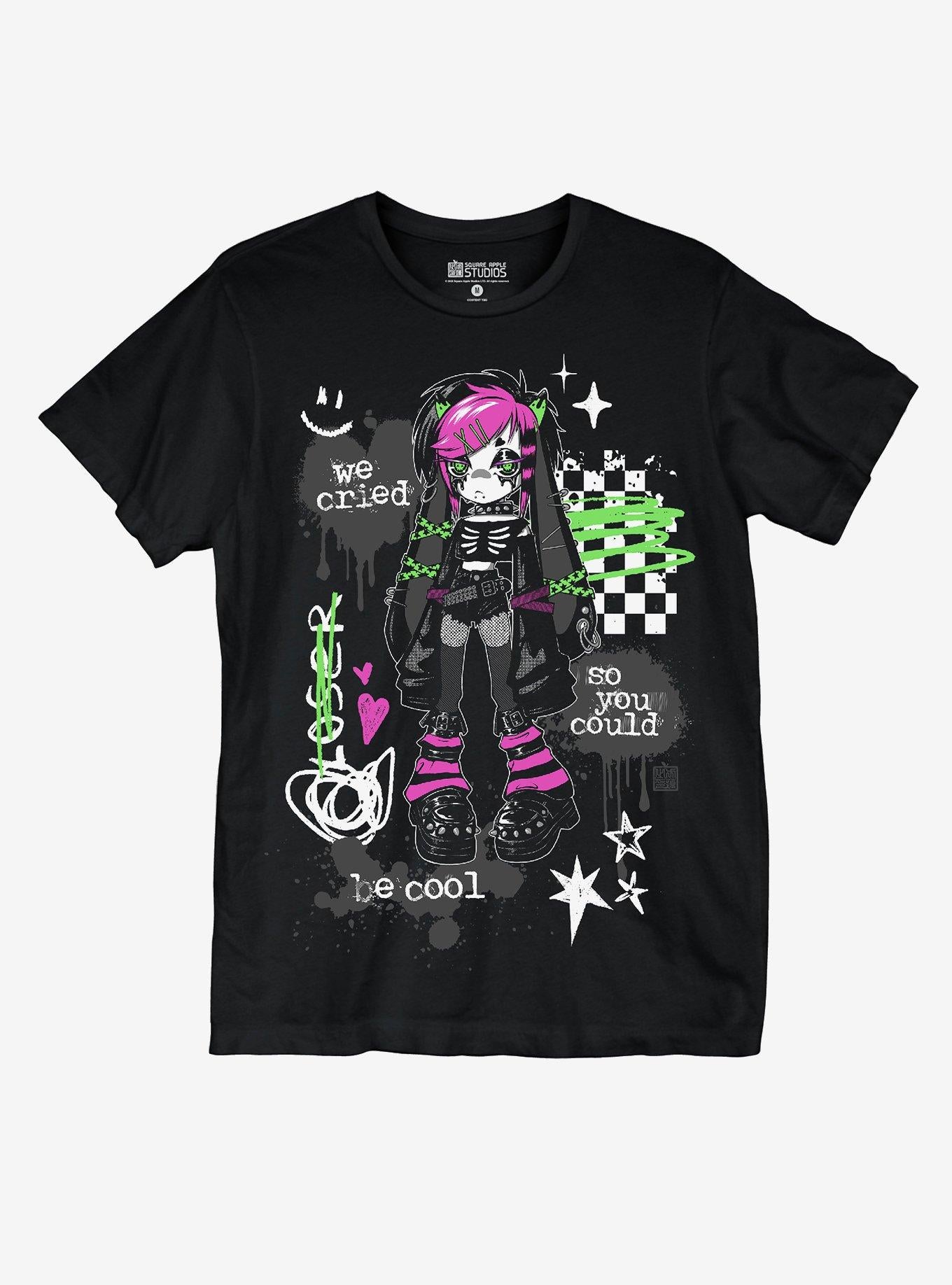 Crying Emo Girls TShirt By Square Apple Studios Graphic Tee | Graphic Tee | Unisex Shirt | Premium Quality Apparel