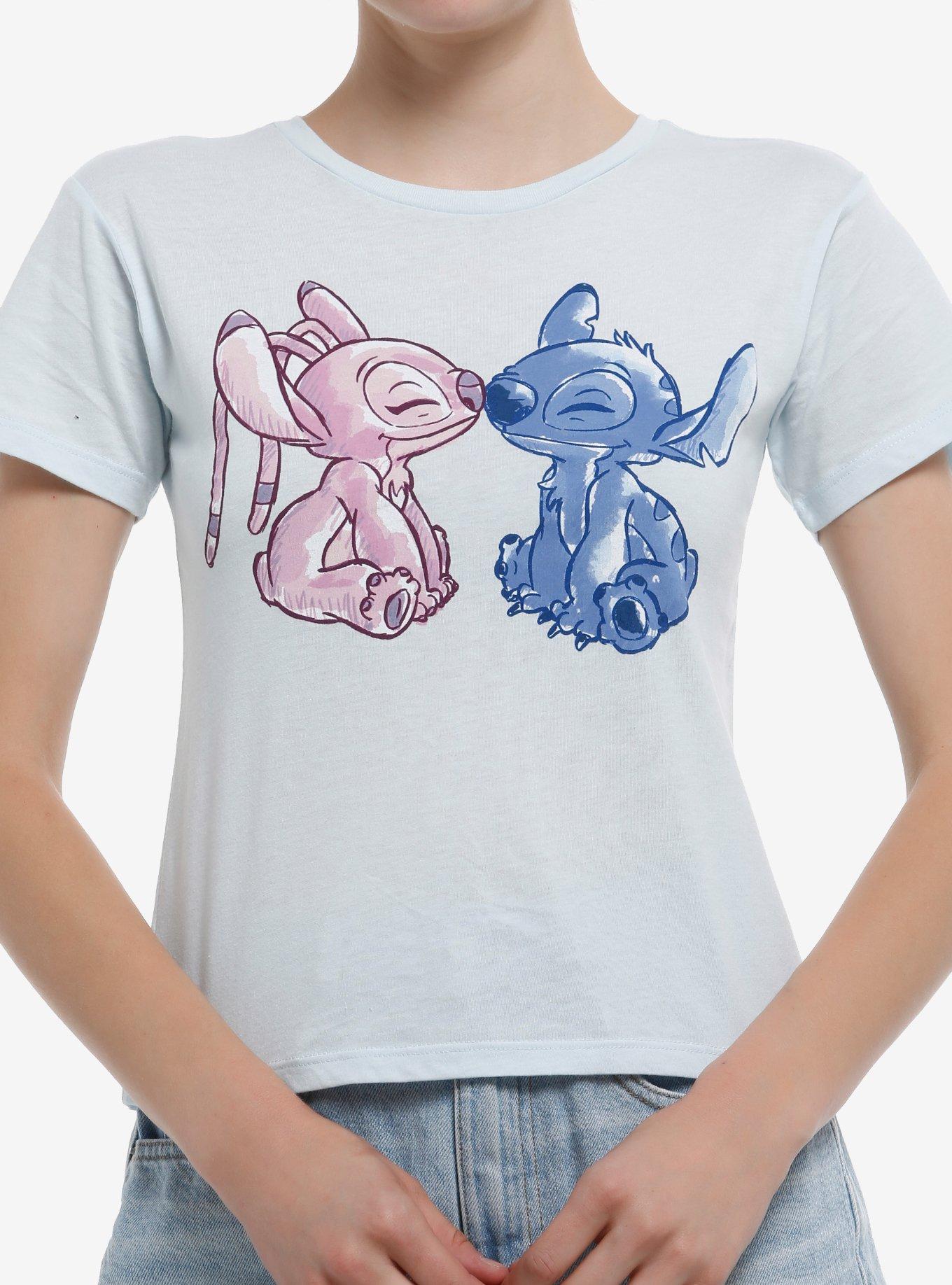 Disney Stitch & Angel Kiss Girls Baby T-Shirt